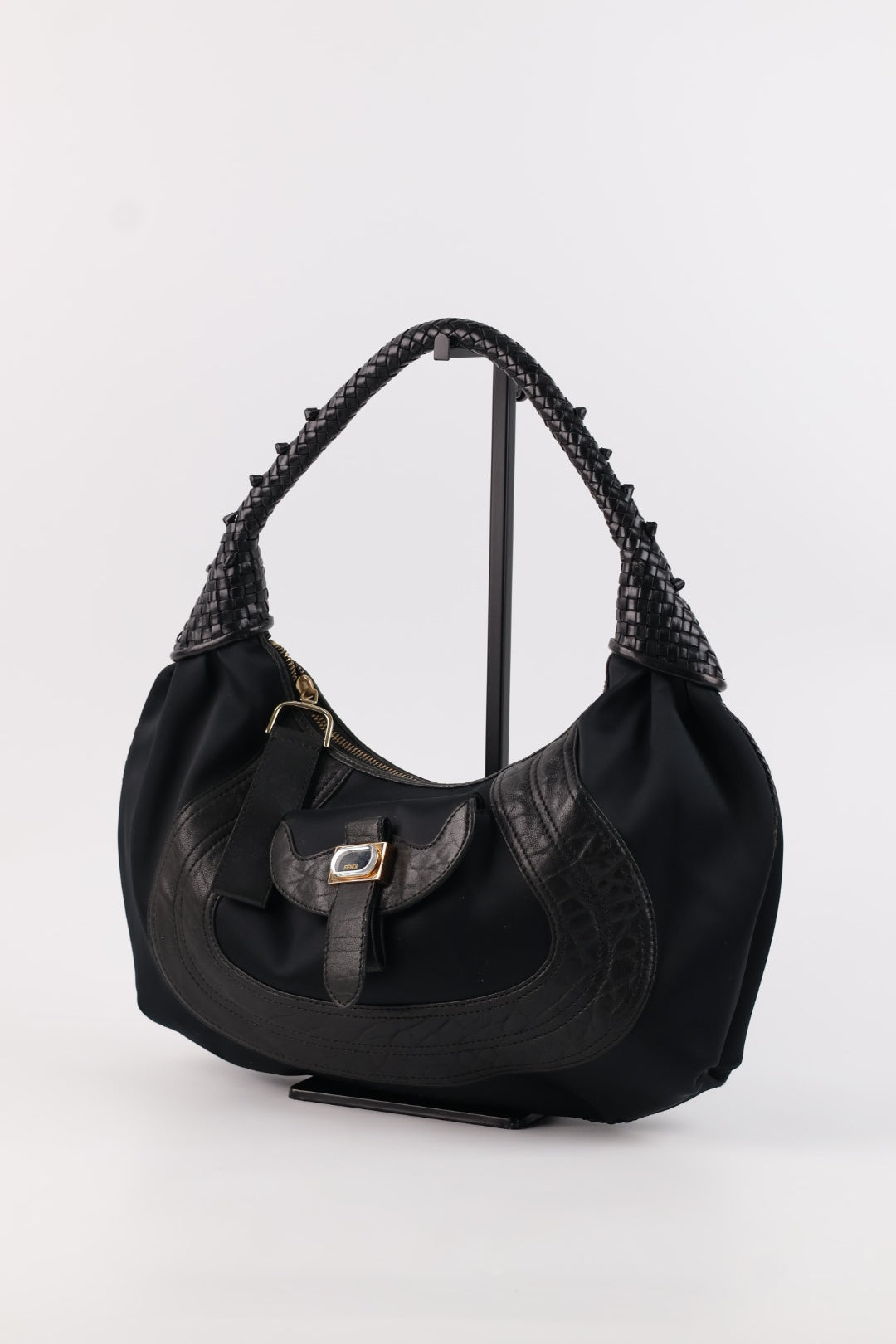 Fendi Hobo Nylon & Pelle