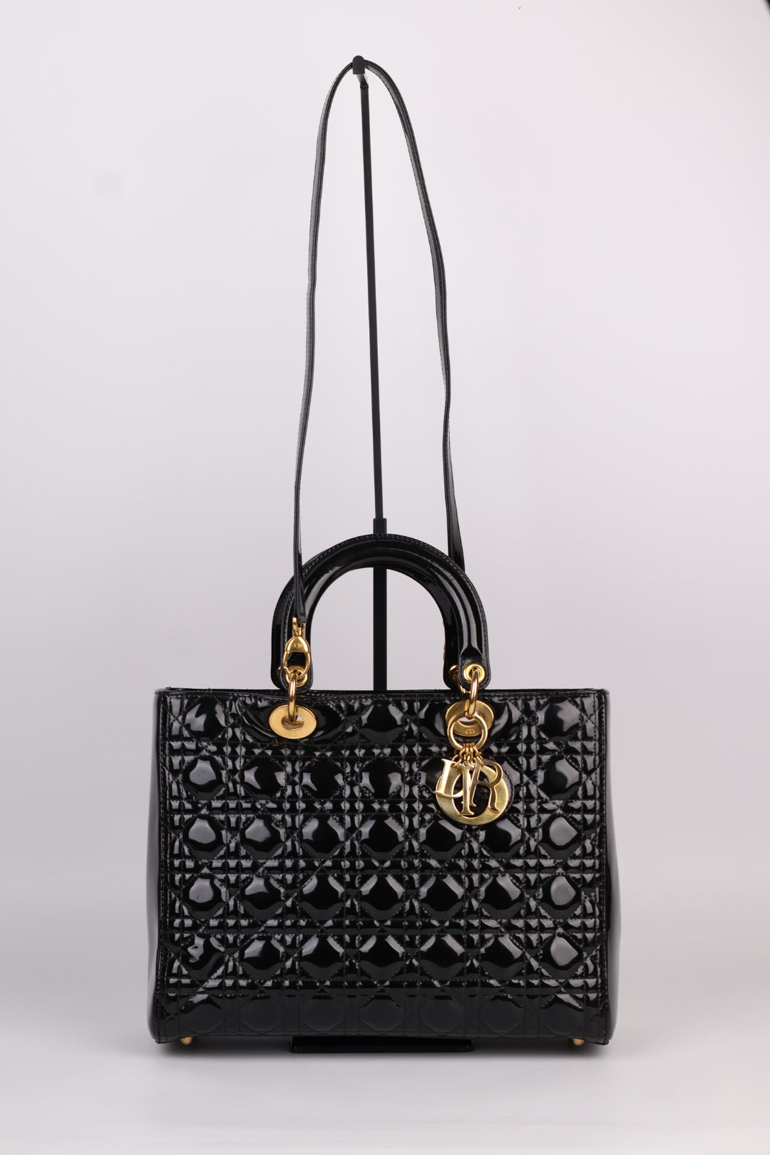 Lady Dior Large Vernis