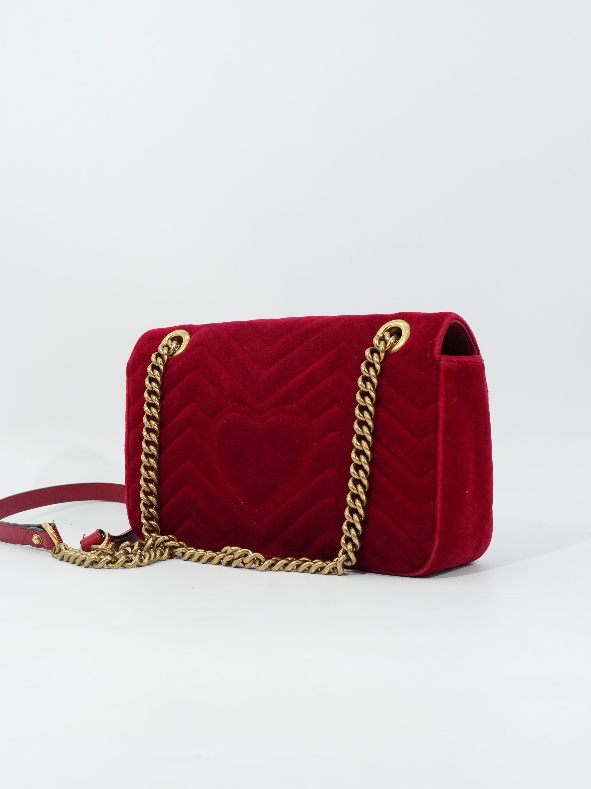 Gucci Marmont Media Velvet Matelassé