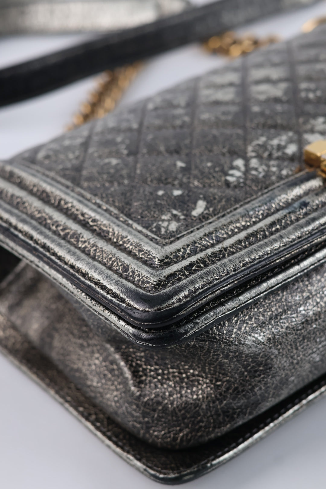 Chanel Boy Media Silver