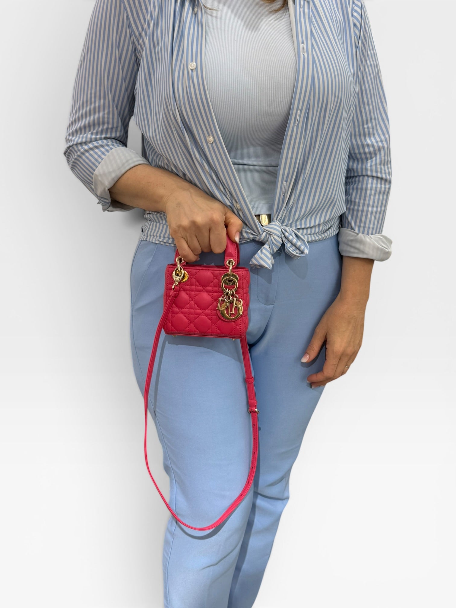 Lady Dior Micro in Pelle