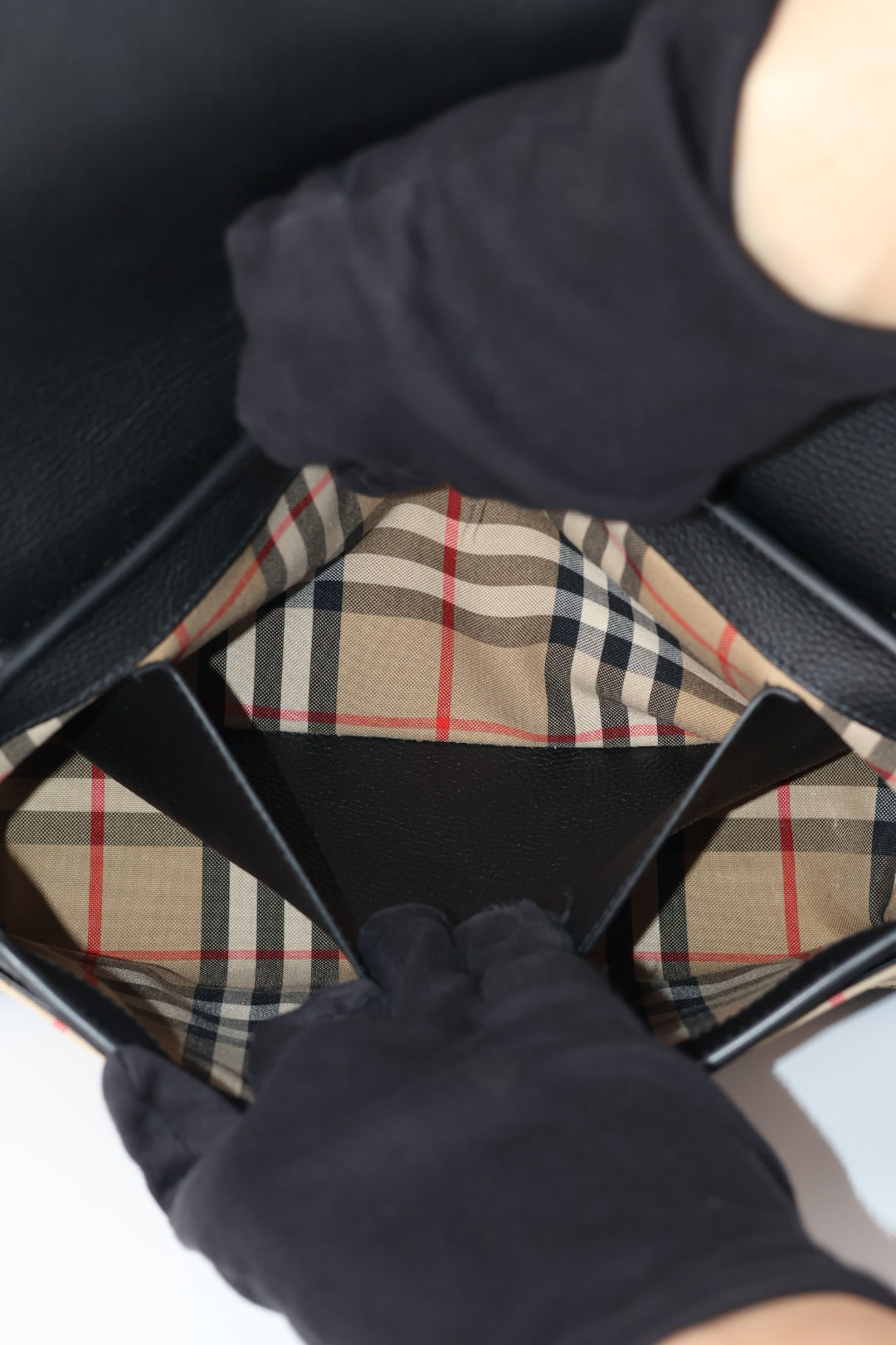 Burberry Note in Pelle Check
