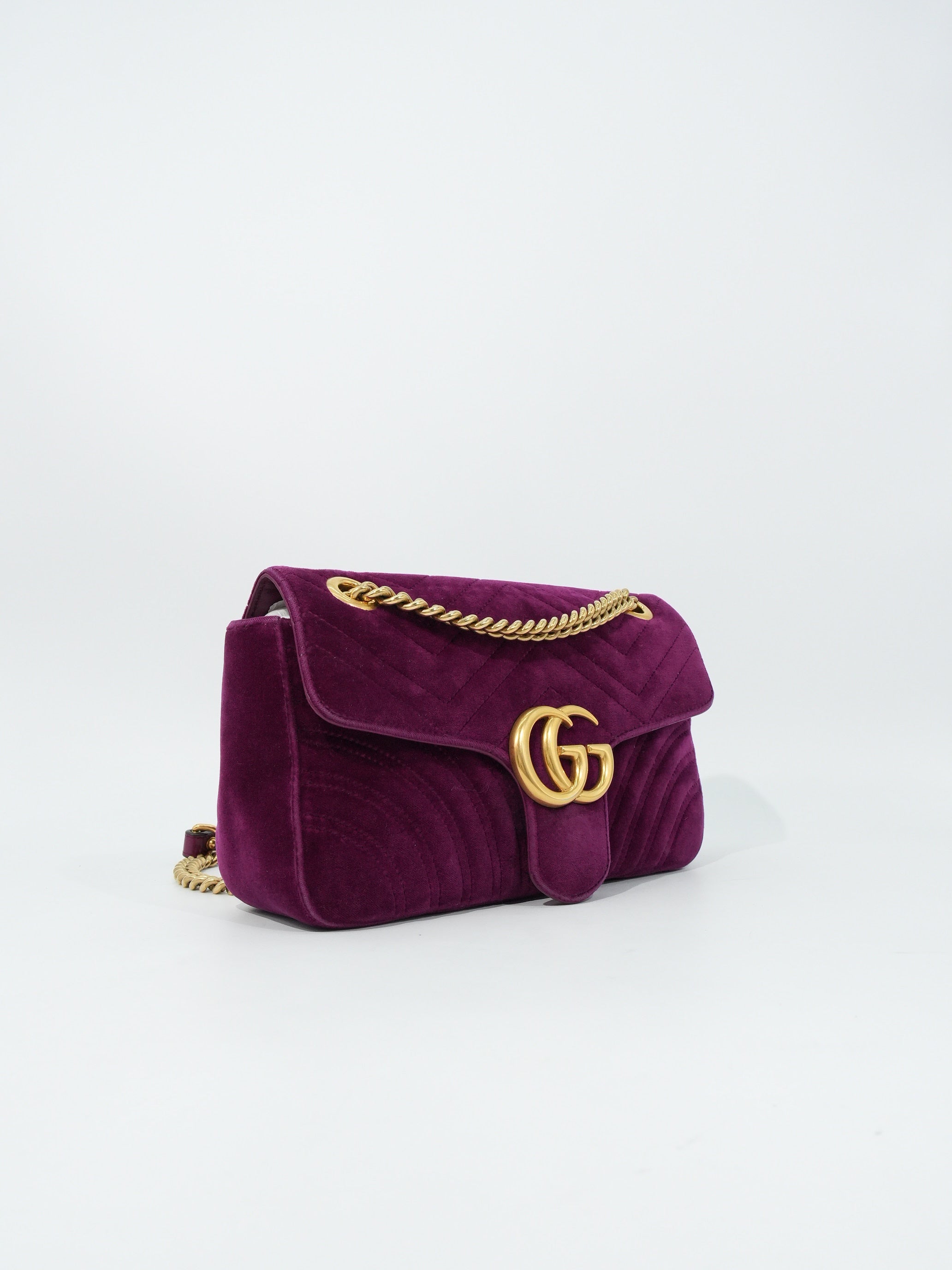 Gucci Marmont Media Velvet Matelassé