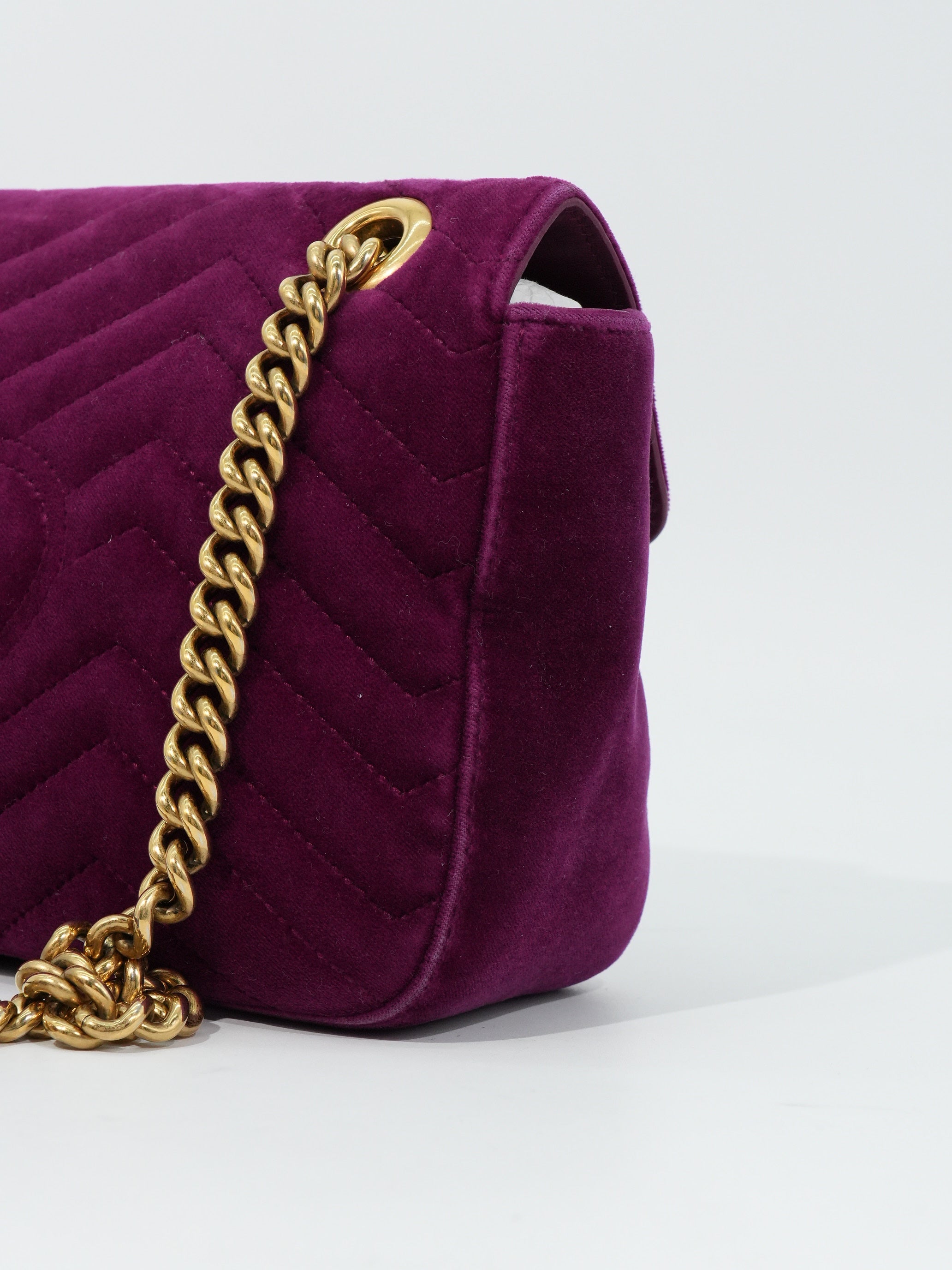 Gucci Marmont Media Velvet Matelassé