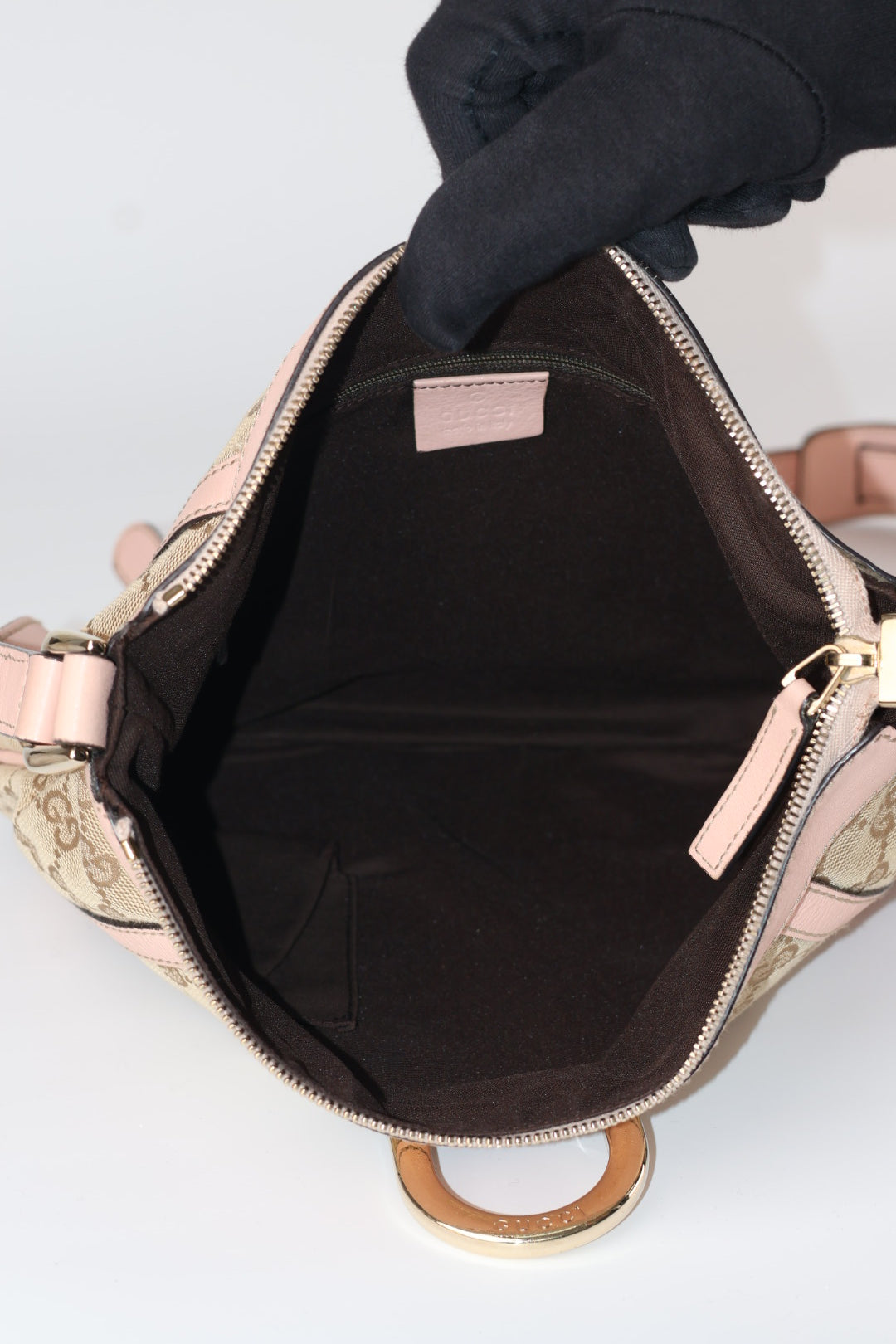 Gucci Tracolla D Ring GG Wave