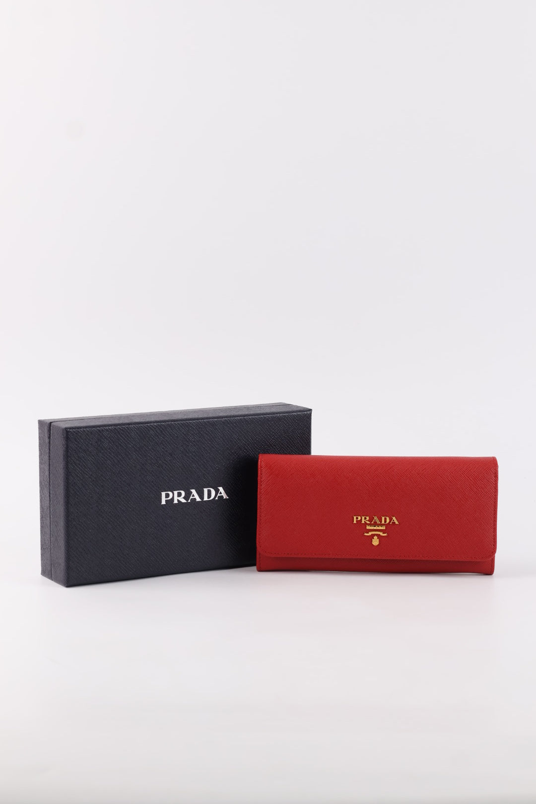 Prada Portafoglio Lungo in Pelle Saffiano