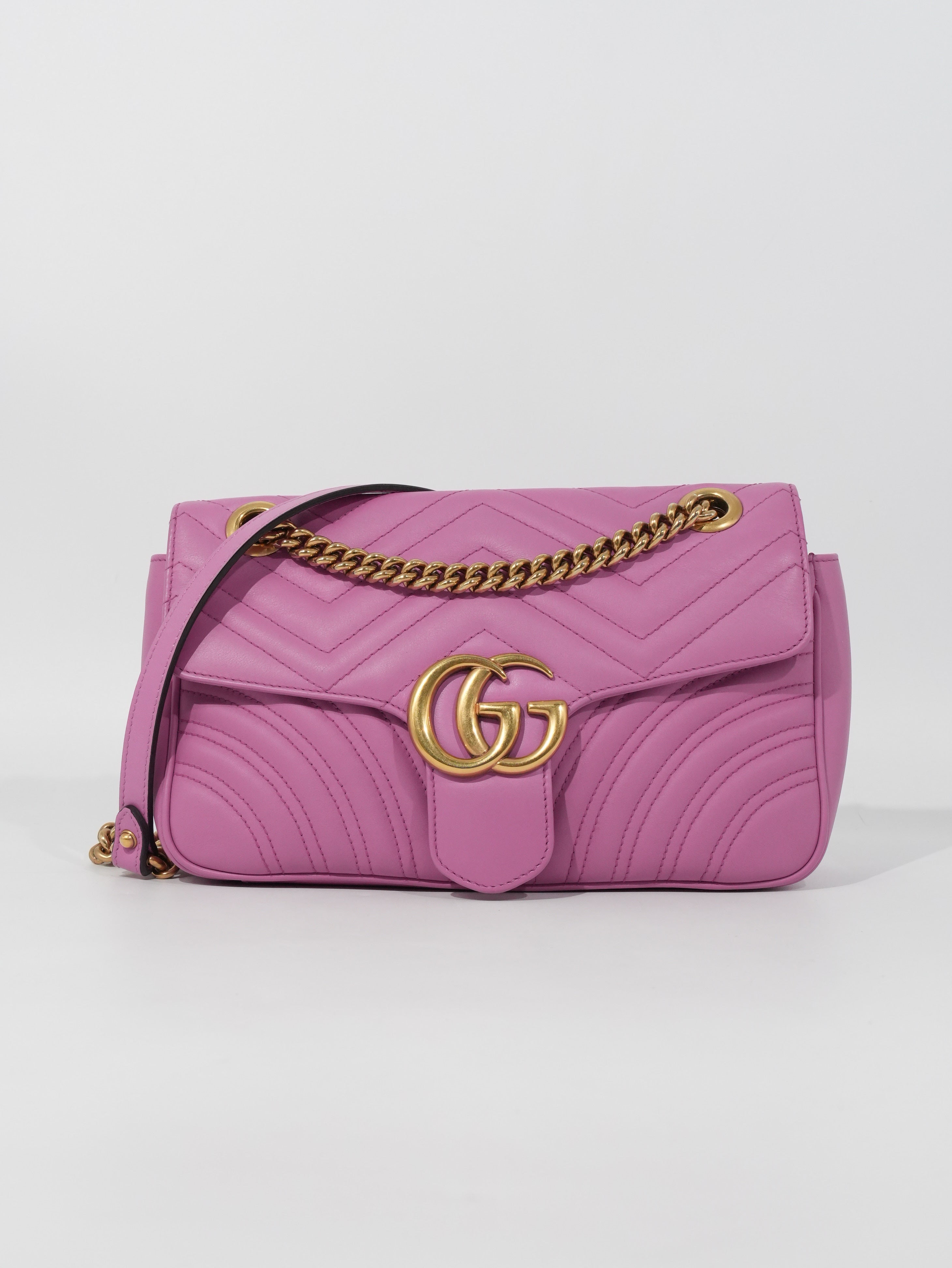 Gucci Marmont Media in Pelle Matelassé