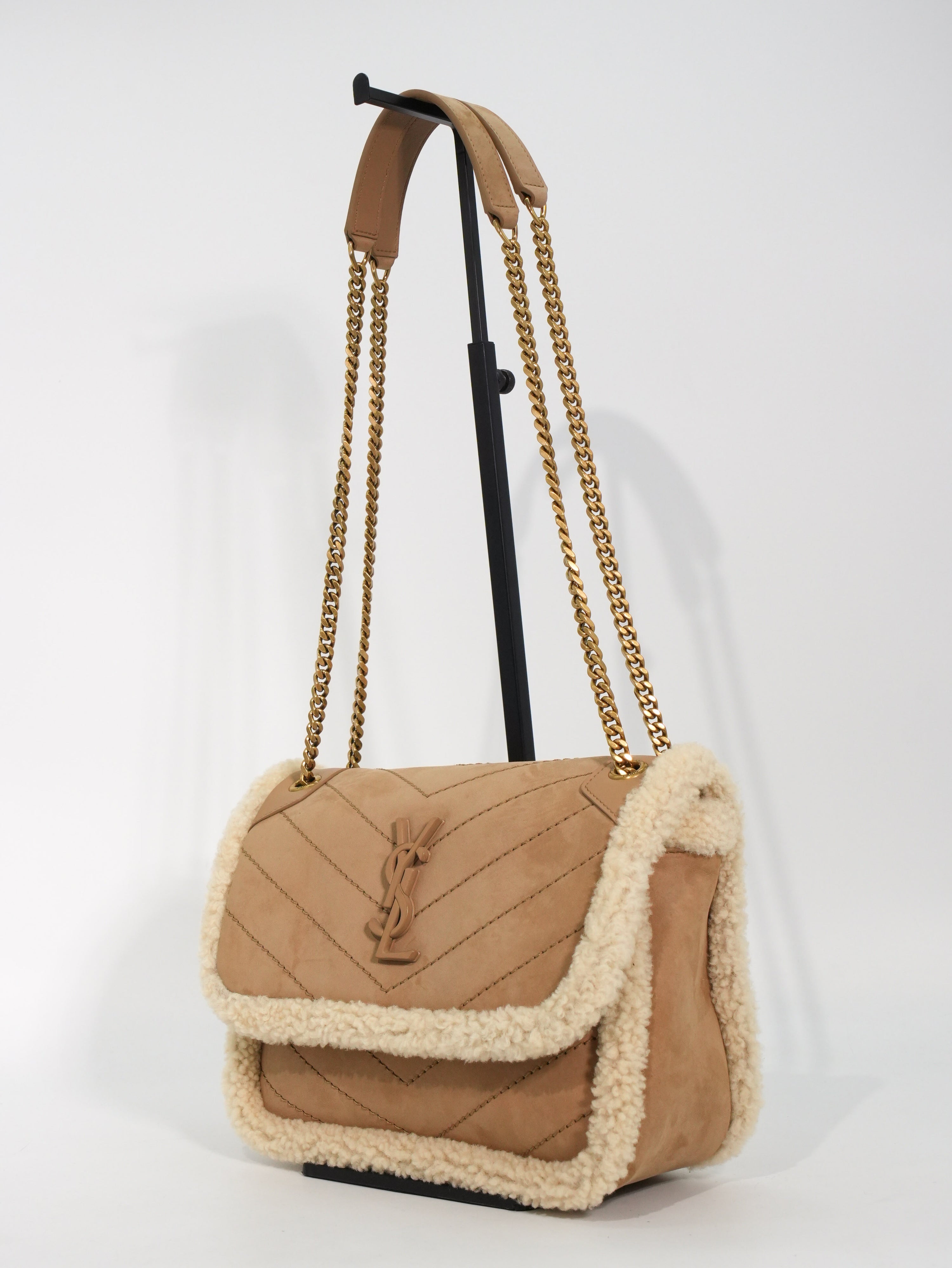 Saint Laurent Niki Baby Shearling