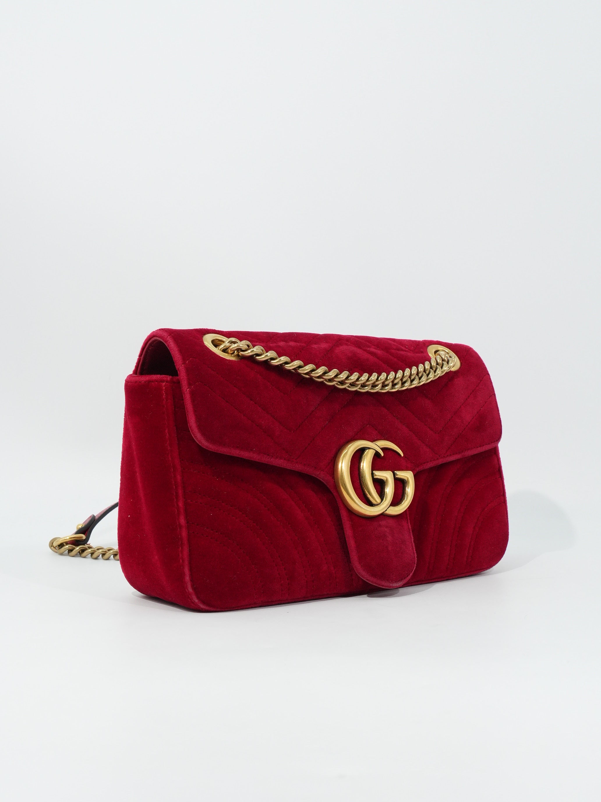 Gucci Marmont Media Velvet Matelassé