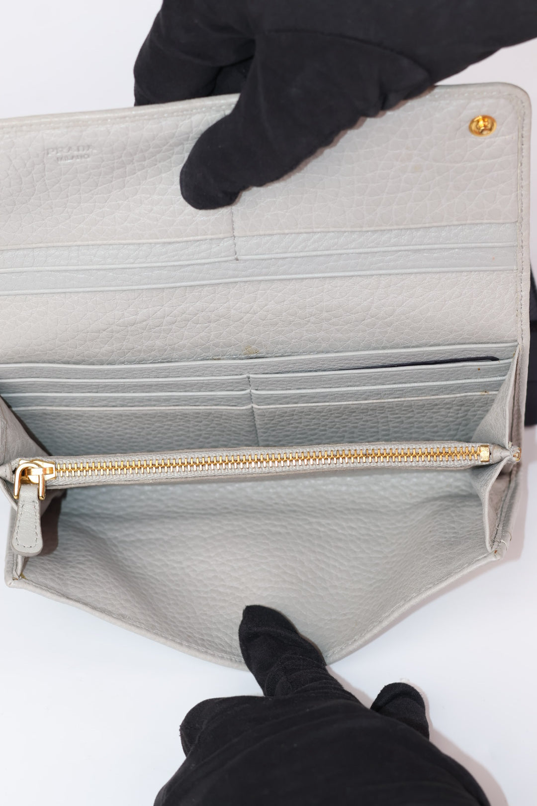Prada Portafoglio Lungo in Pelle