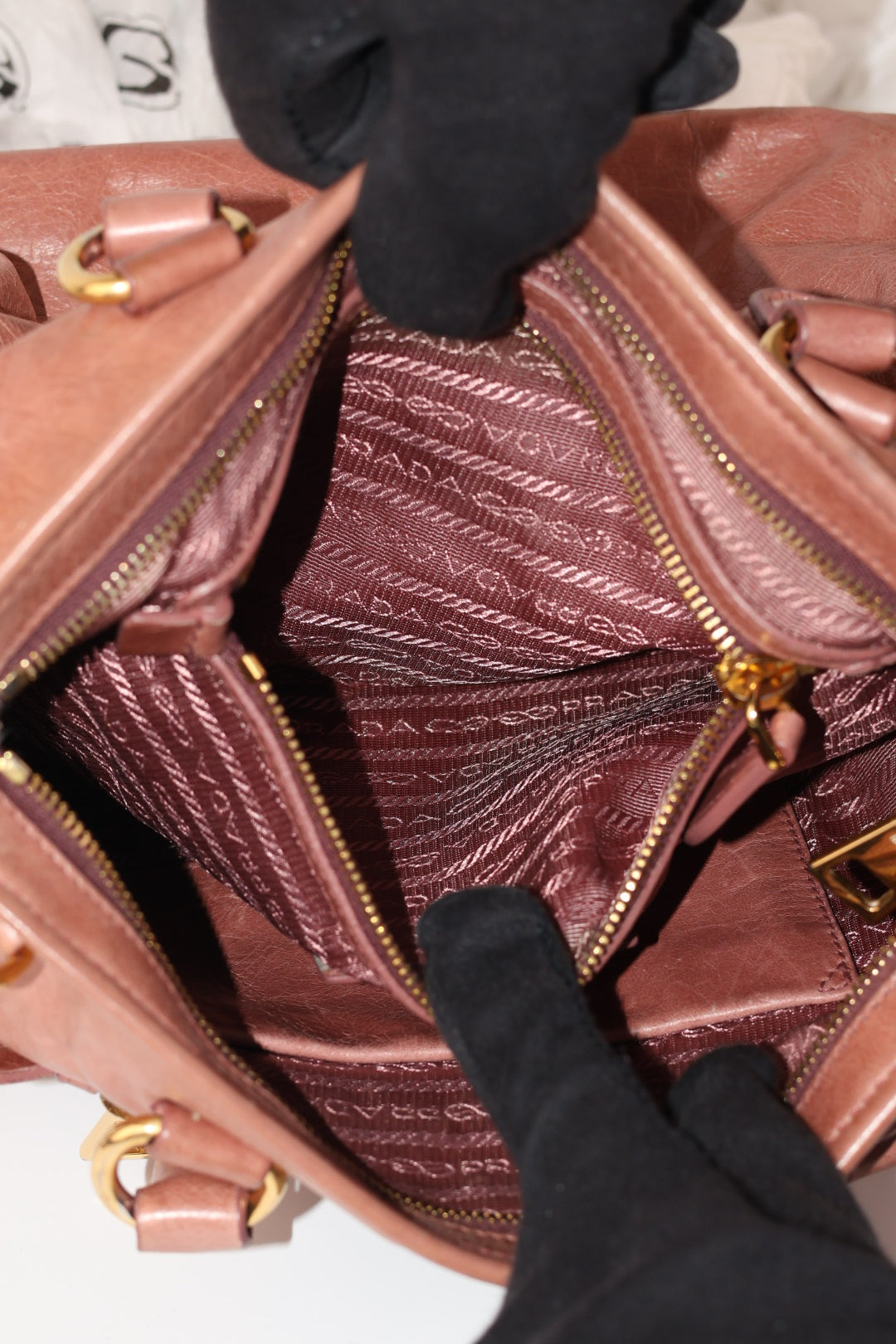 Prada Bowling in Pelle