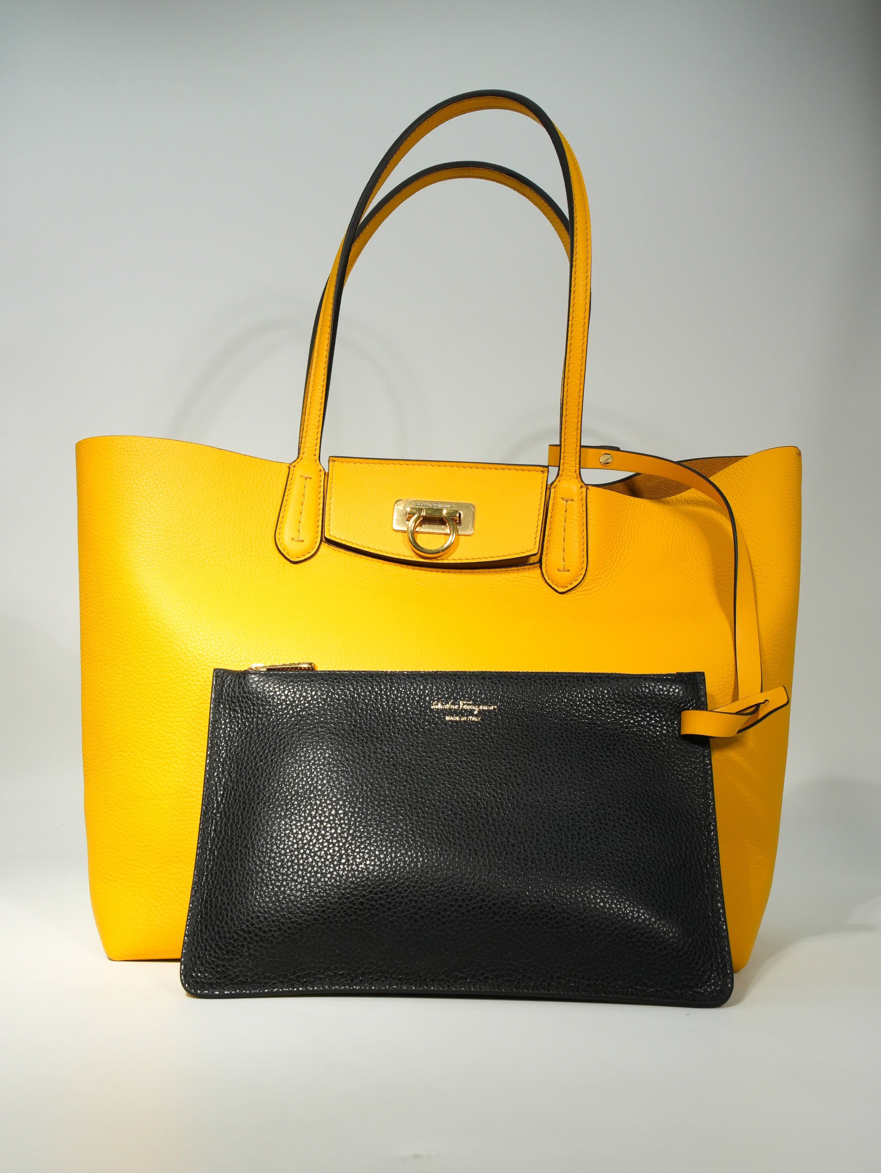 Ferragamo Gancini Tote in Pelle