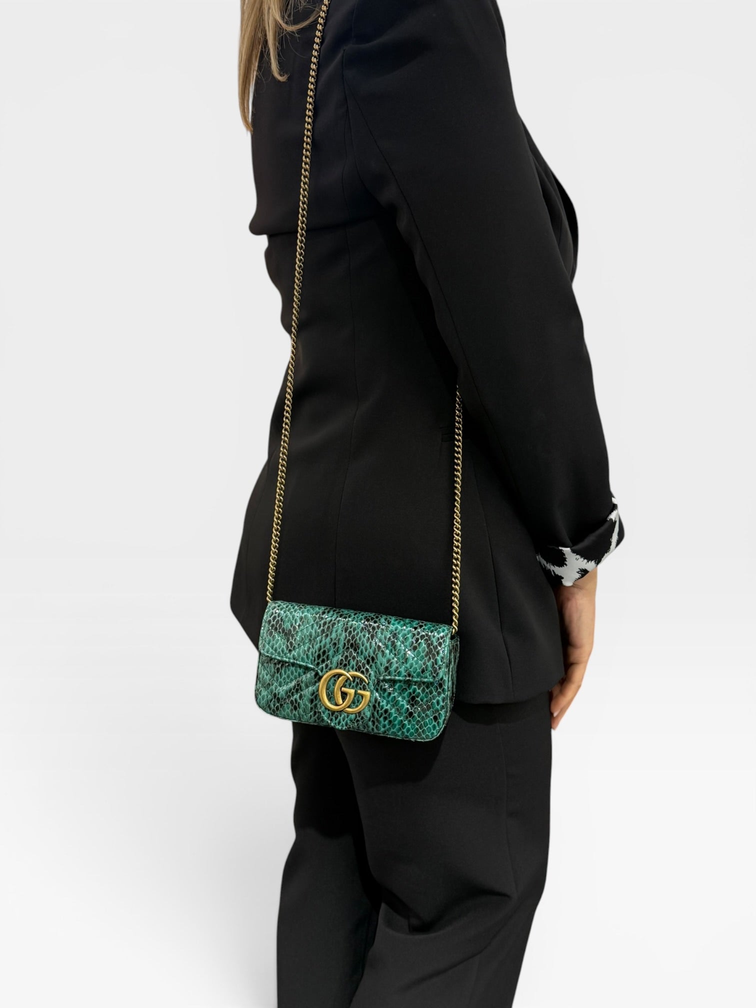 Gucci GG Marmont Supermini Marmont Pitone