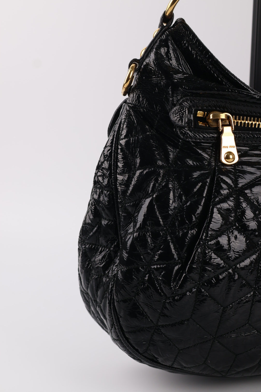 Miu Miu a Spalla in Pelle Verniciata