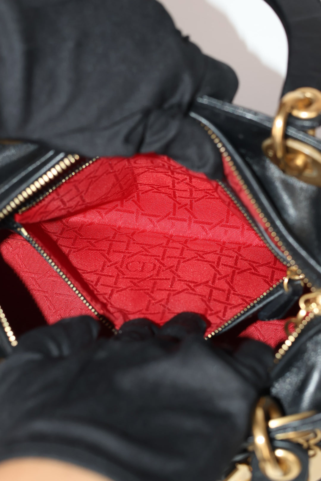 Lady Dior Meda in Pelle
