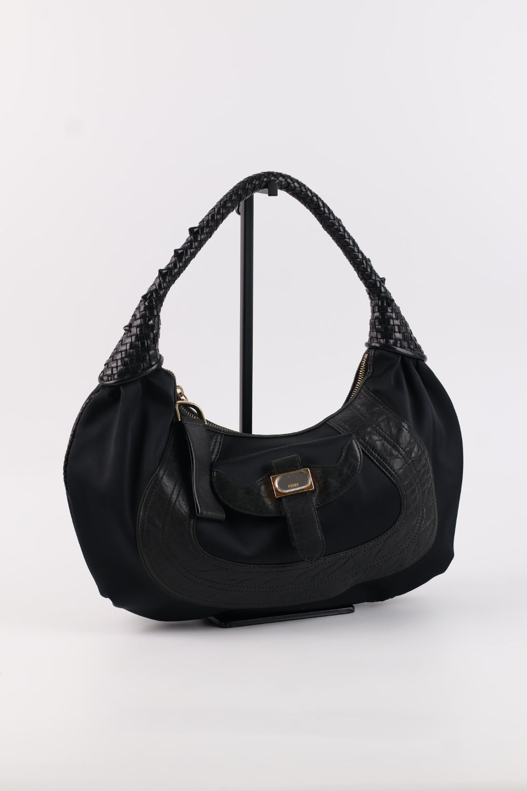 Fendi Hobo Nylon & Pelle