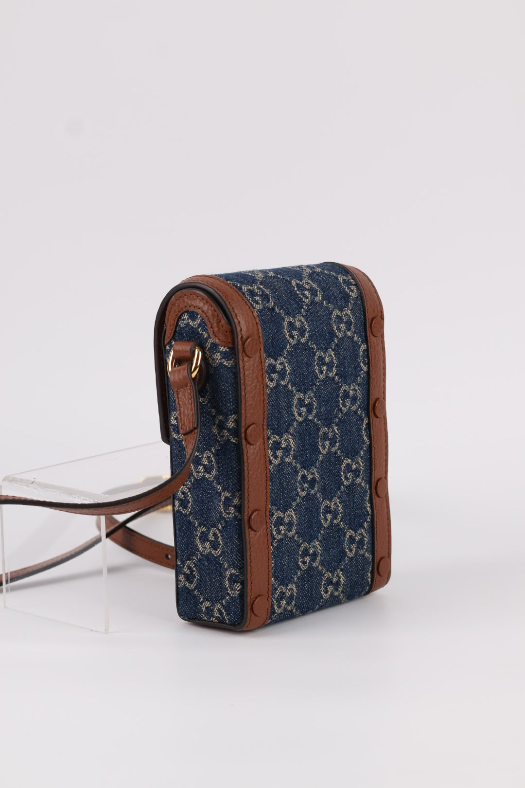 Gucci Porta Cellulare Horsebit GG Denim