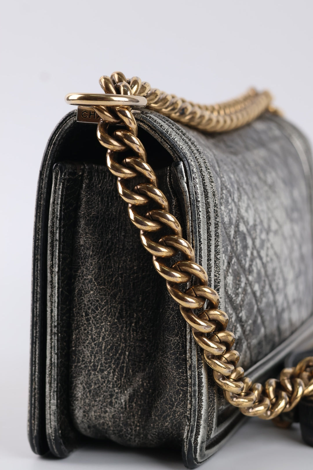 Chanel Boy Media Silver