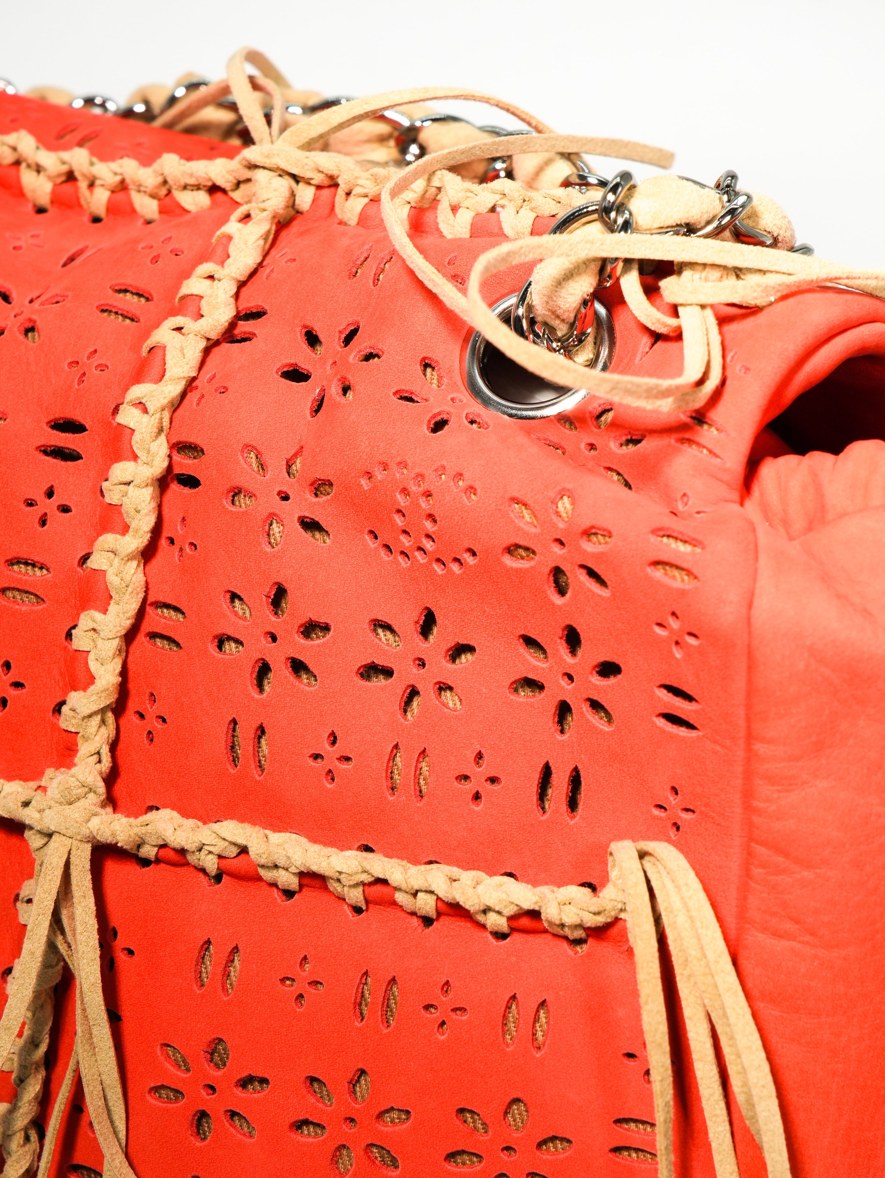 Chanel Fringe Flap Suede