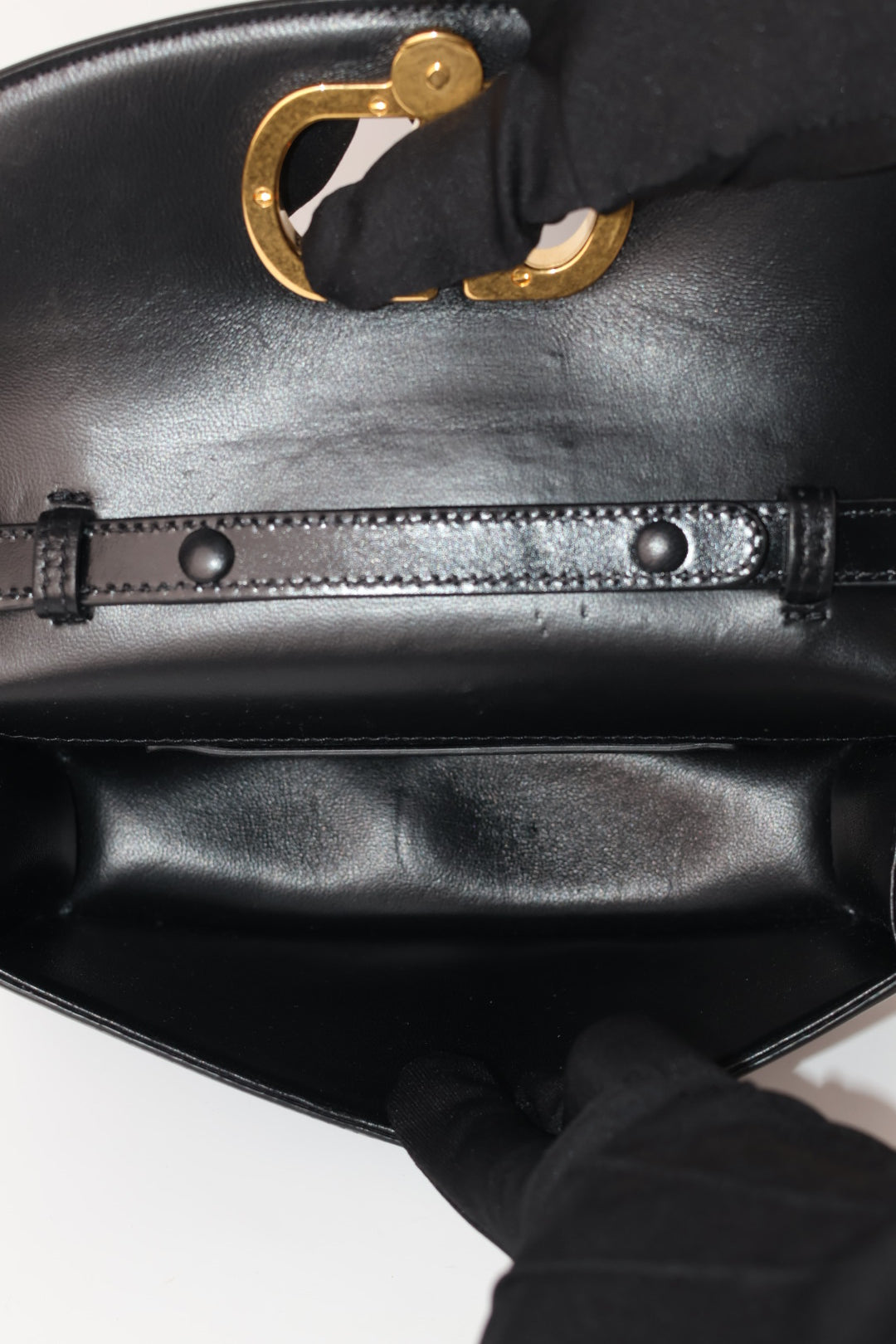 Valentino Clutch Vain in Pelle