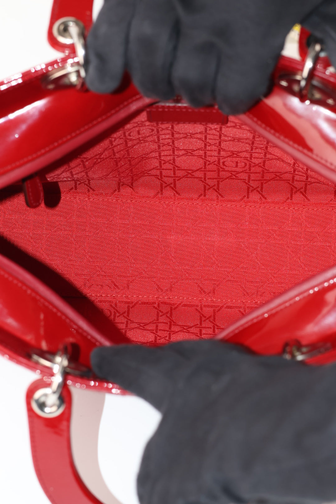 Lady Dior Large Vernis