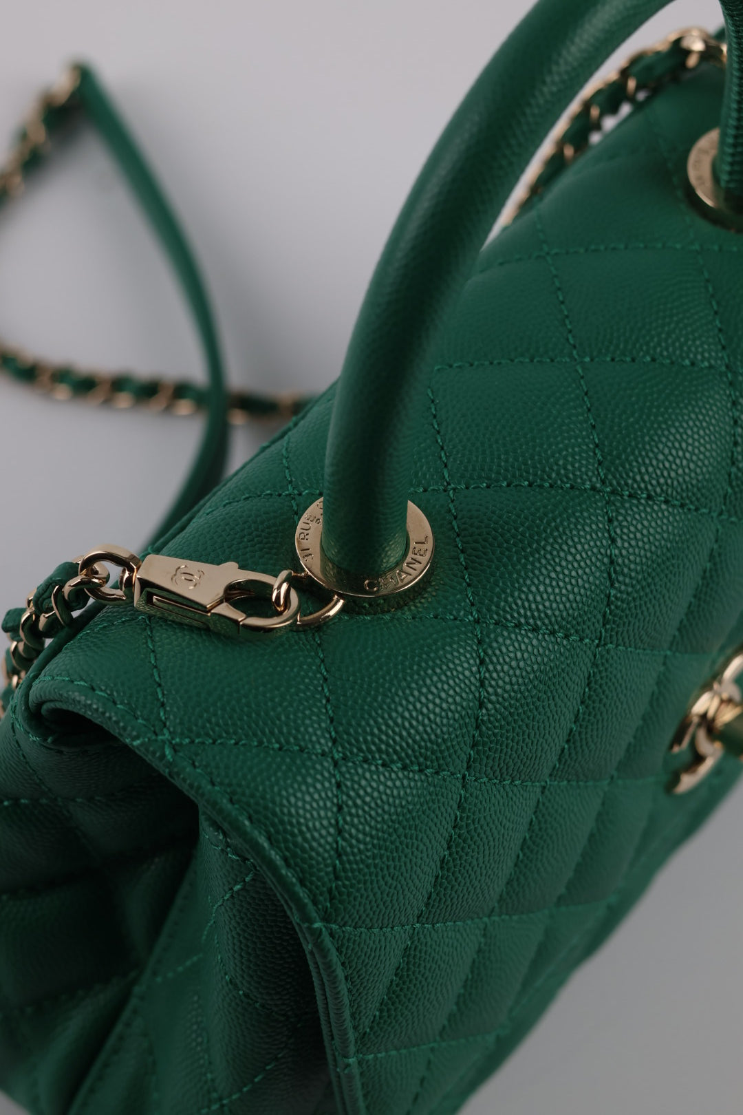 Chanel Coco Handle Caviar Small