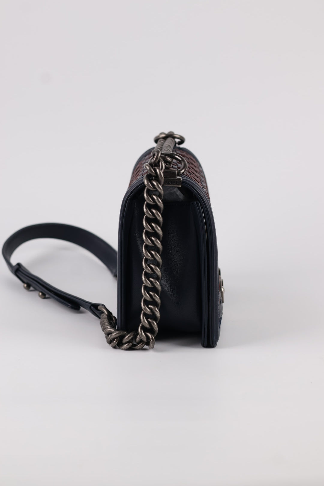 Chanel Boy in Pelle Intrecciata