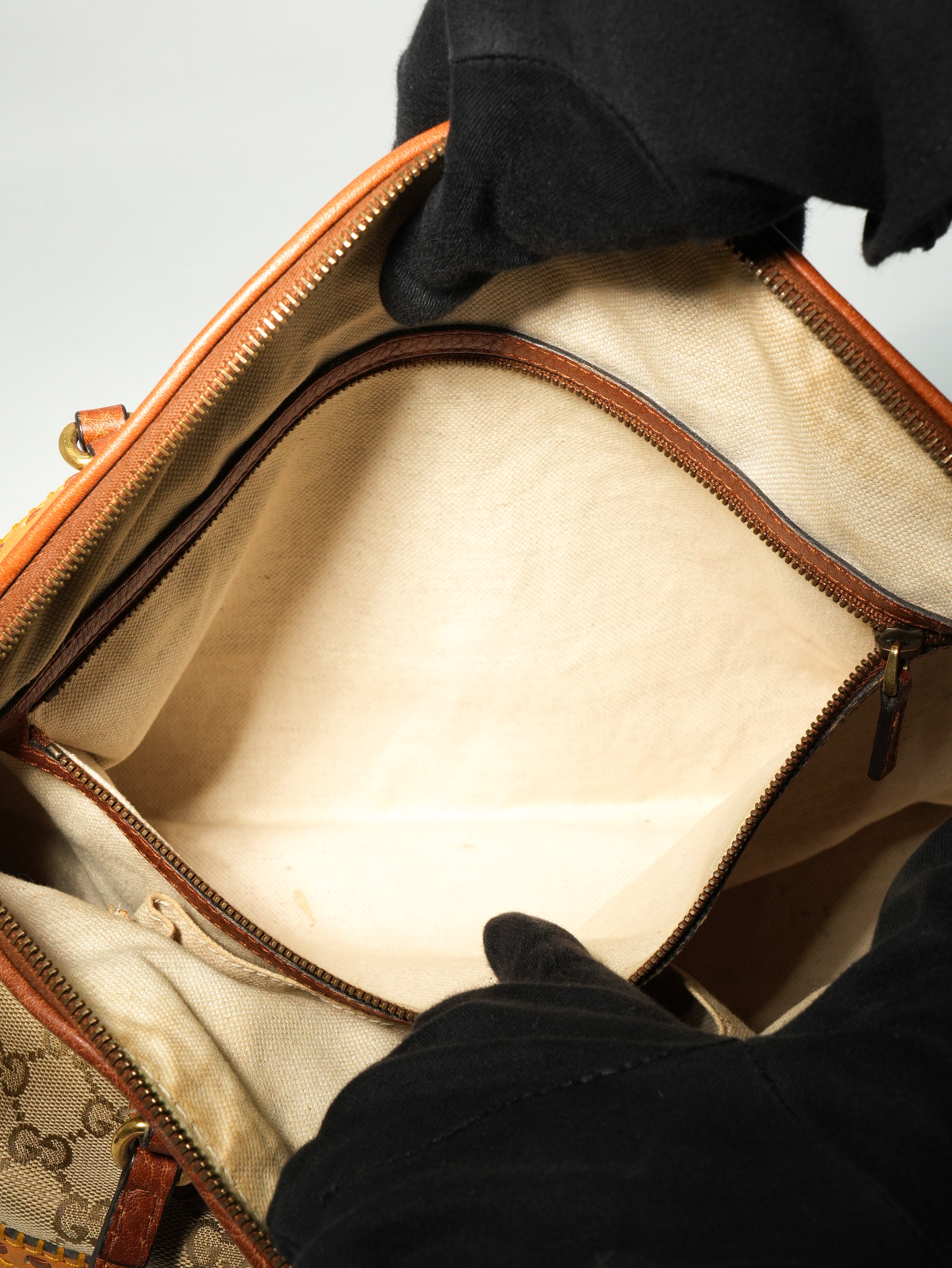 Gucci Tote Bamboo GG Wave