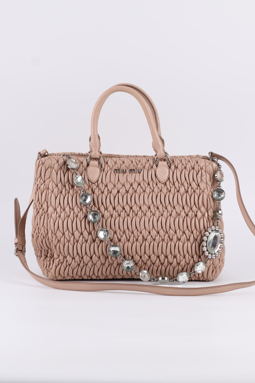 Miu Miu Tote Crystal Matelassé