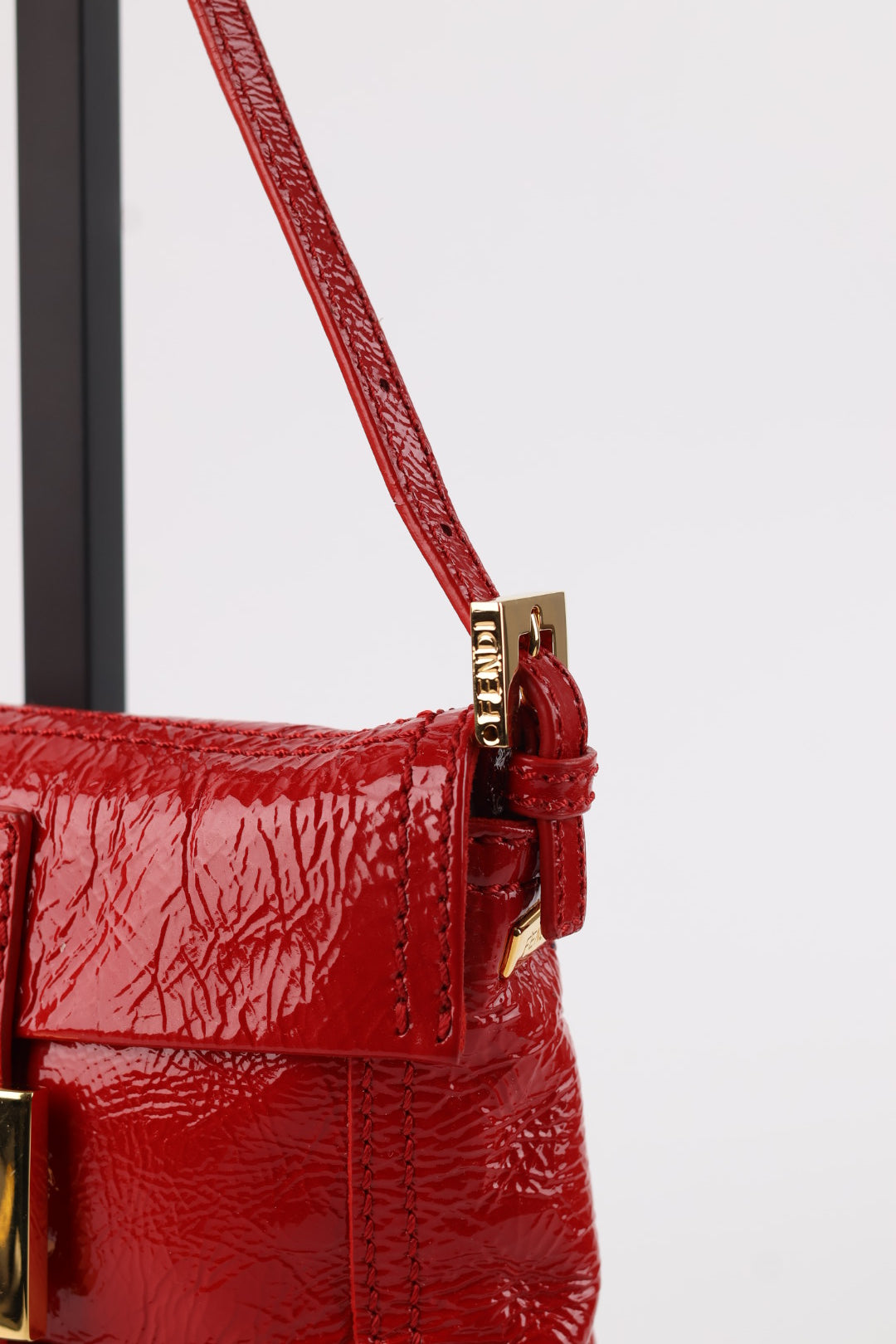 Fendi Mini Baguette in Vernice