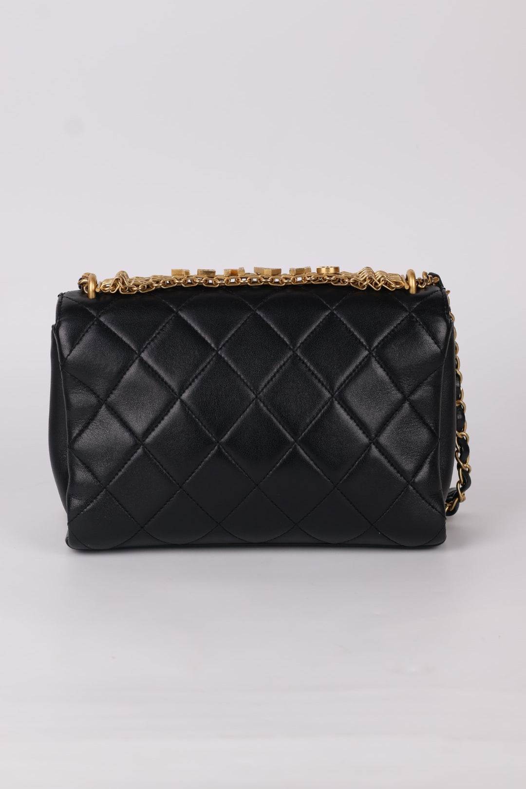Chanel Classic Flap Crystal Lettering