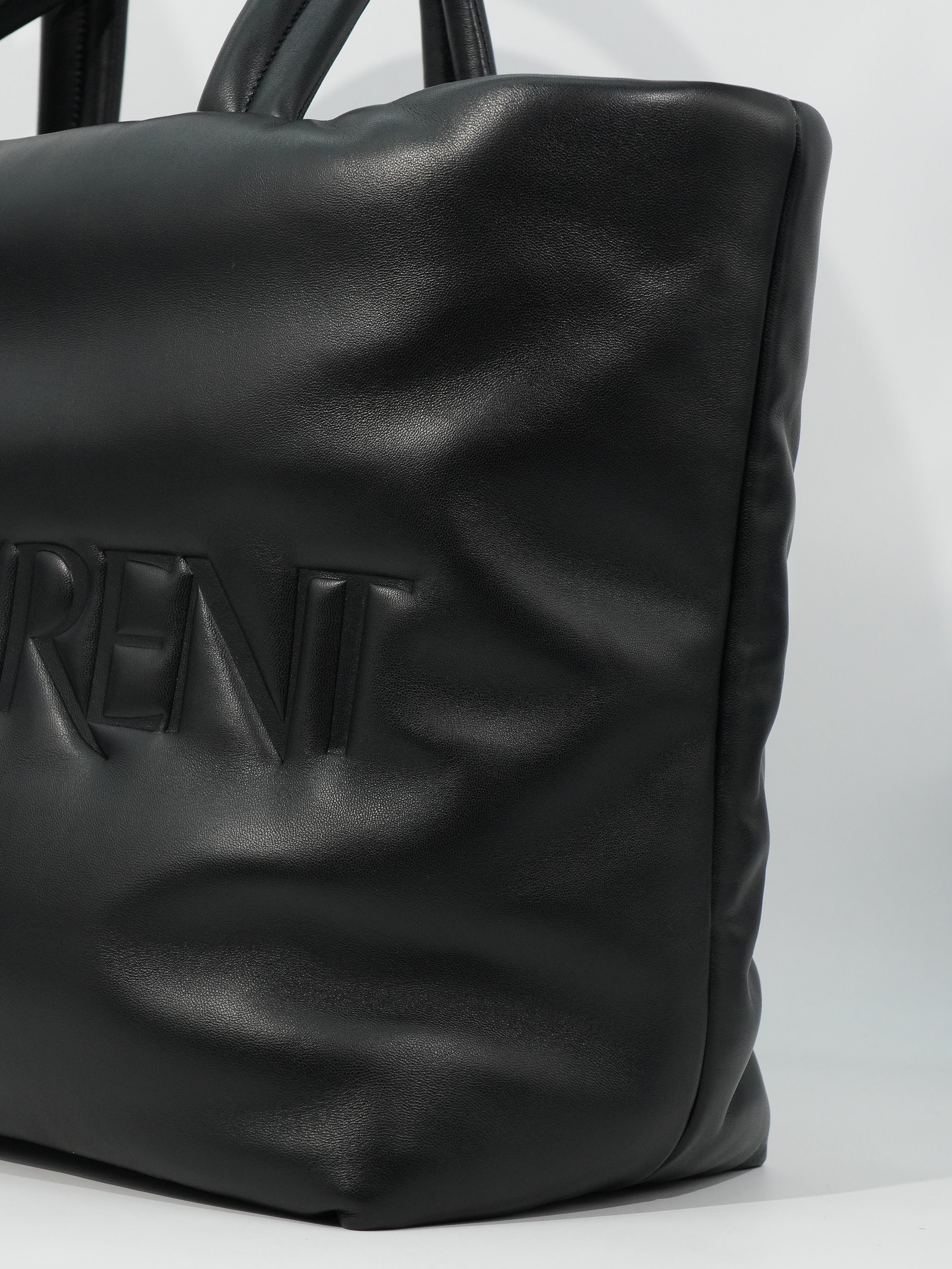 Saint Laurent New Tote Lettering in Pelle