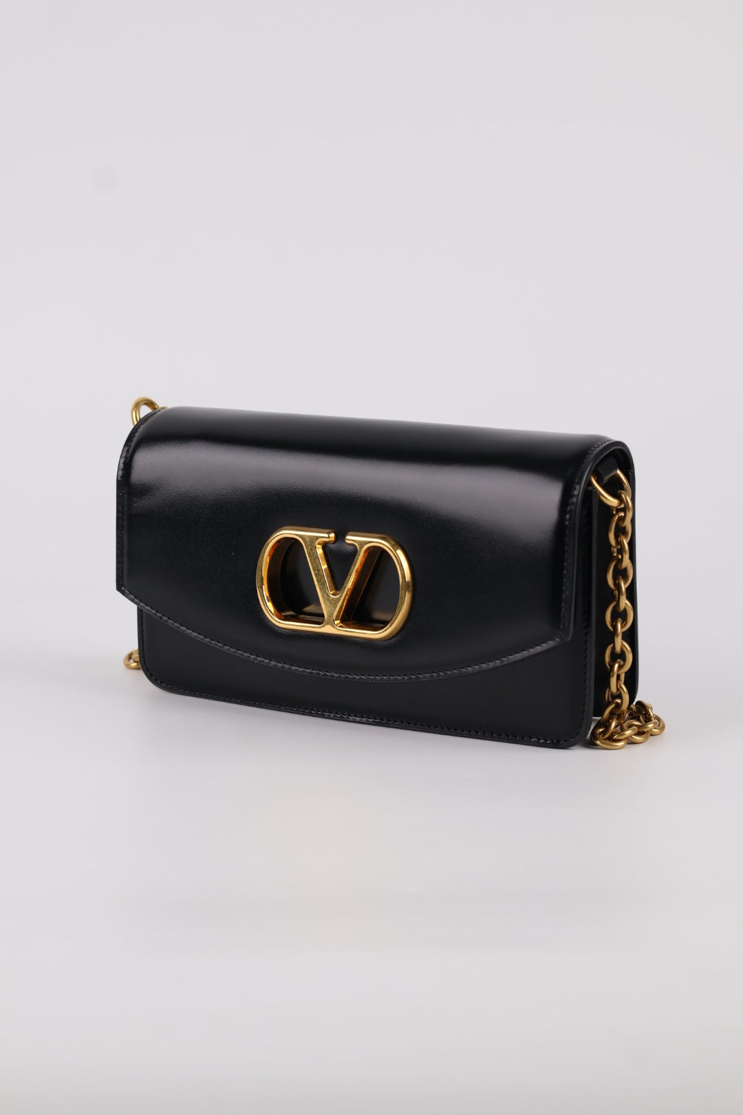 Valentino Clutch Vain in Pelle