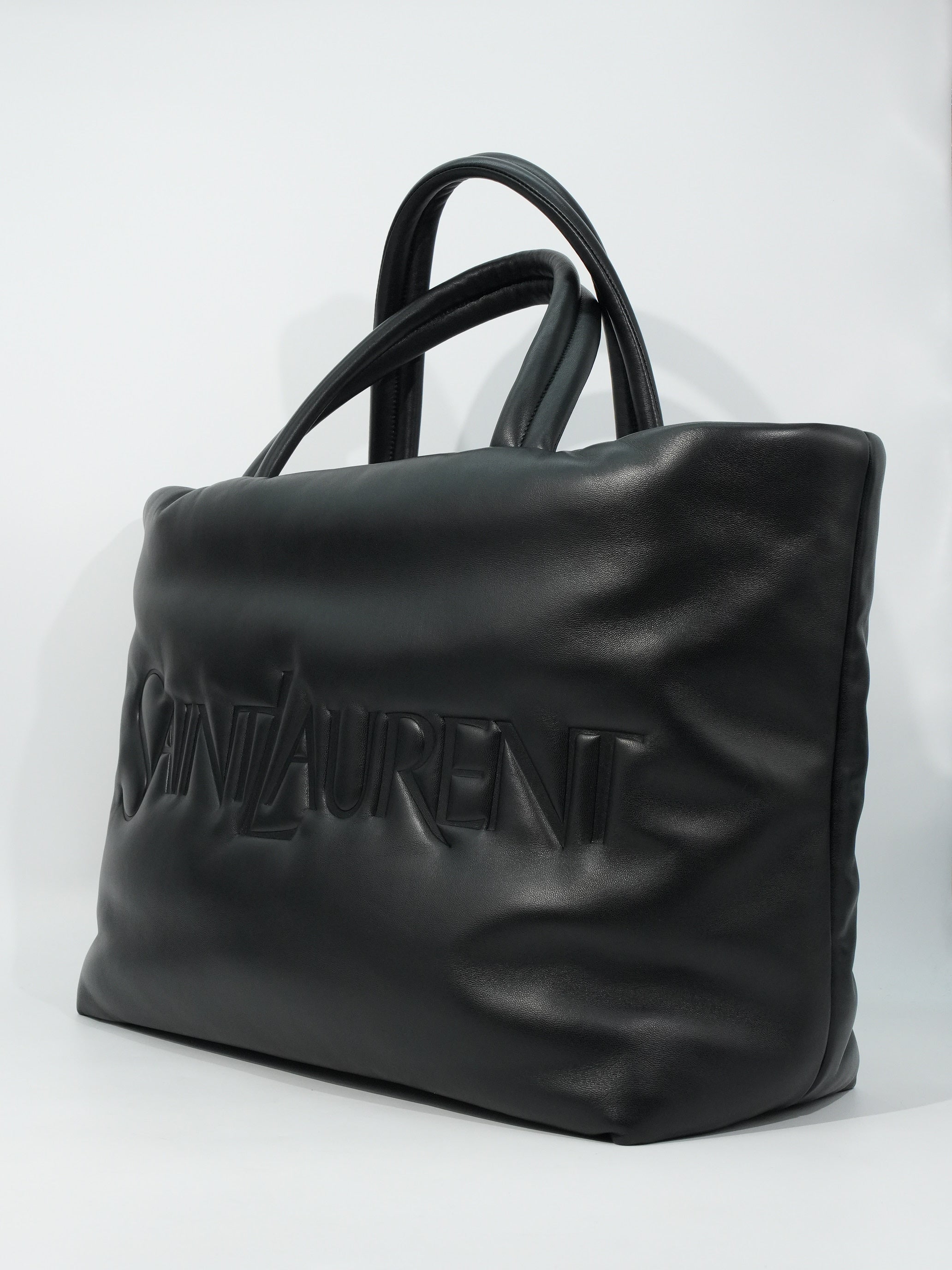 Saint Laurent New Tote Lettering in Pelle