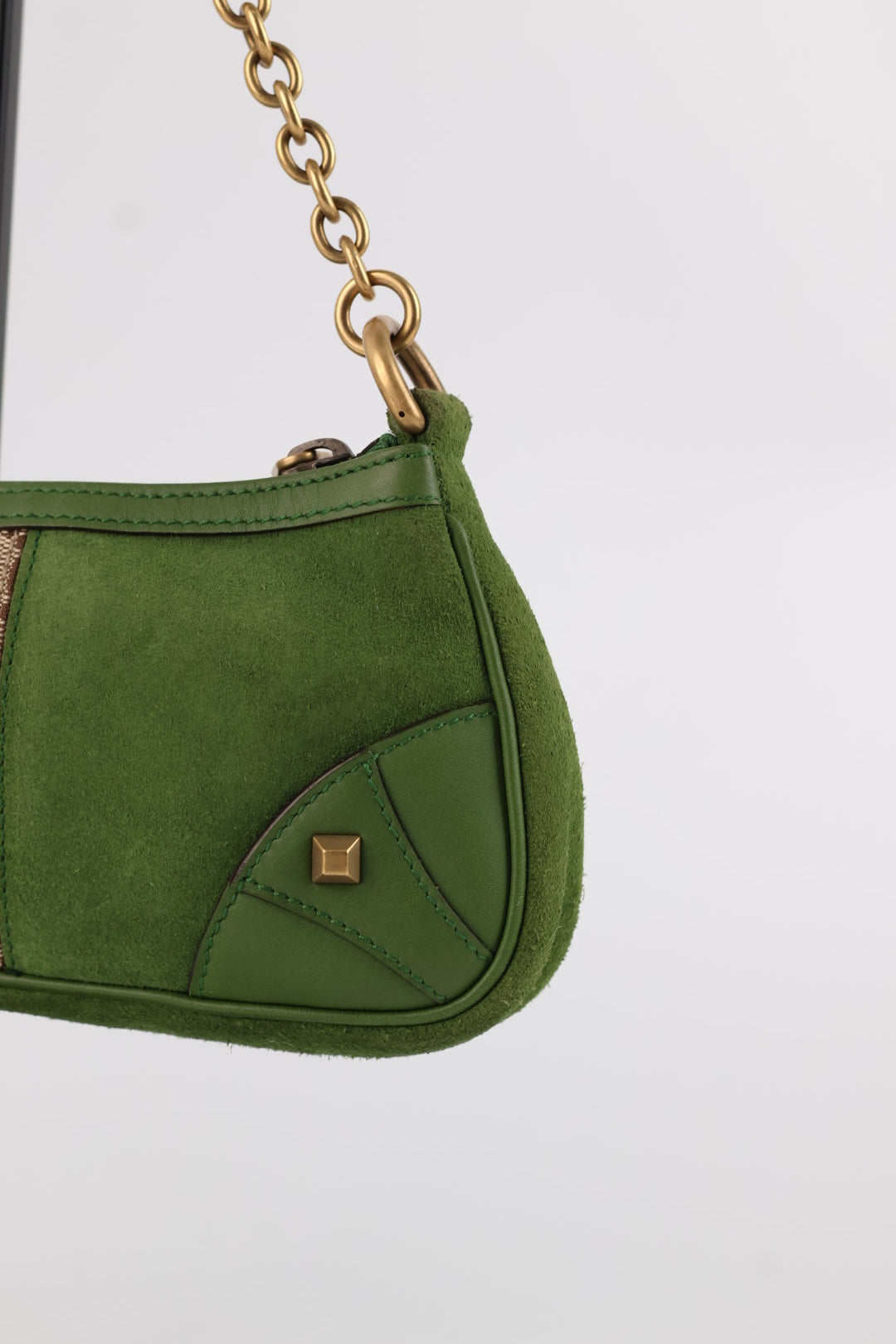 Gucci Chain Pochette GG Suede