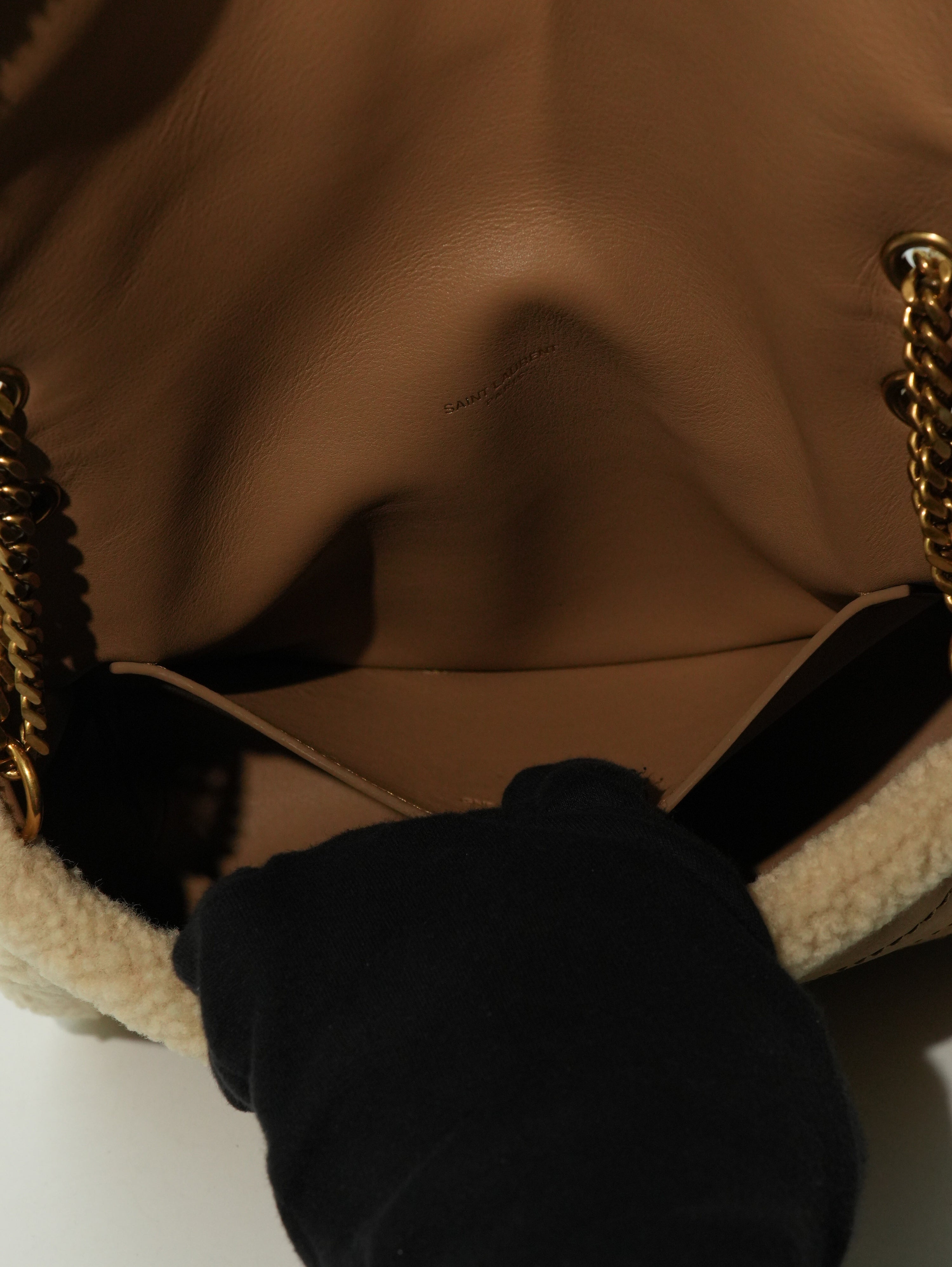 Saint Laurent Niki Baby Shearling