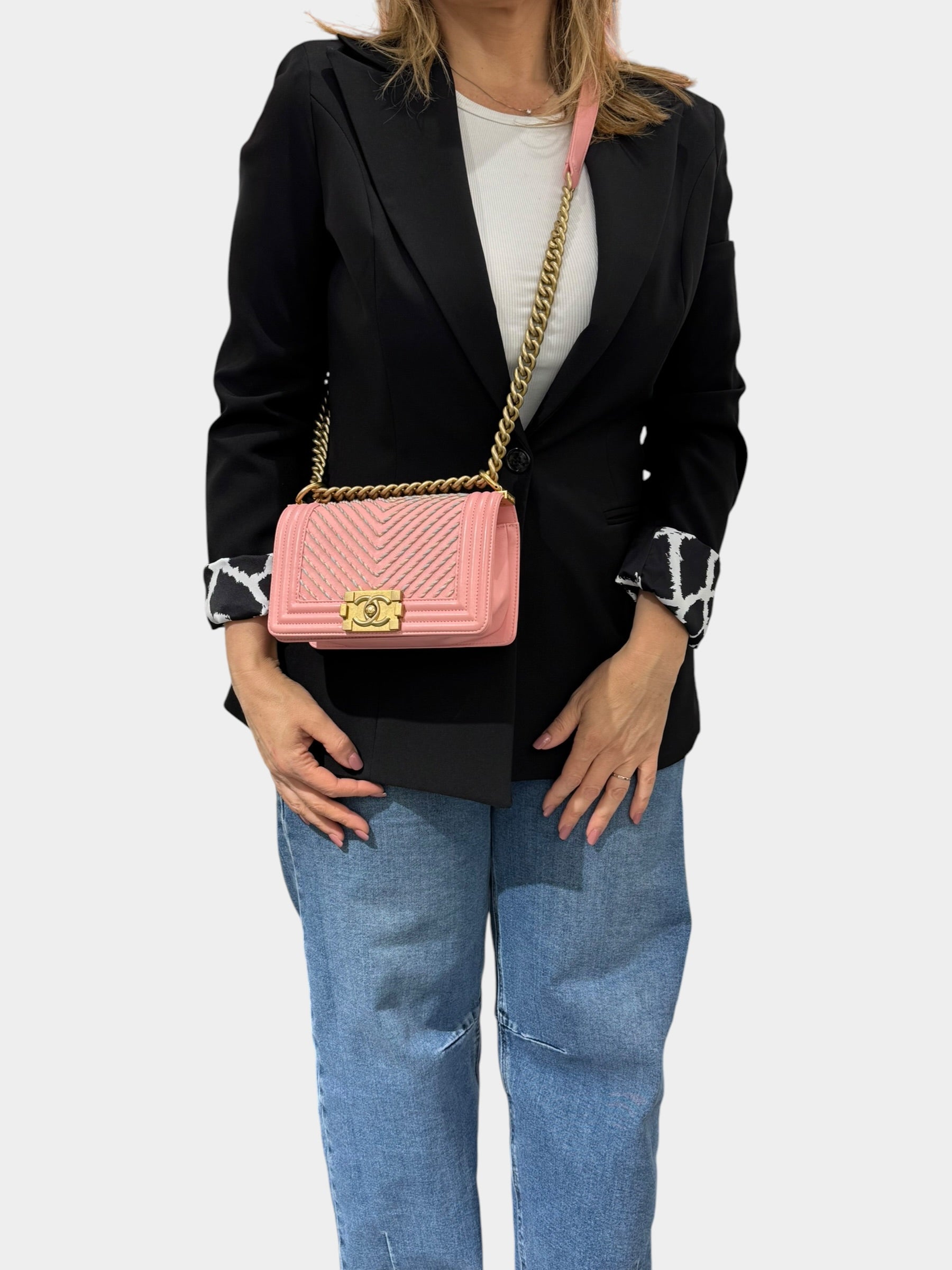 Chanel Boy Small in Pelle