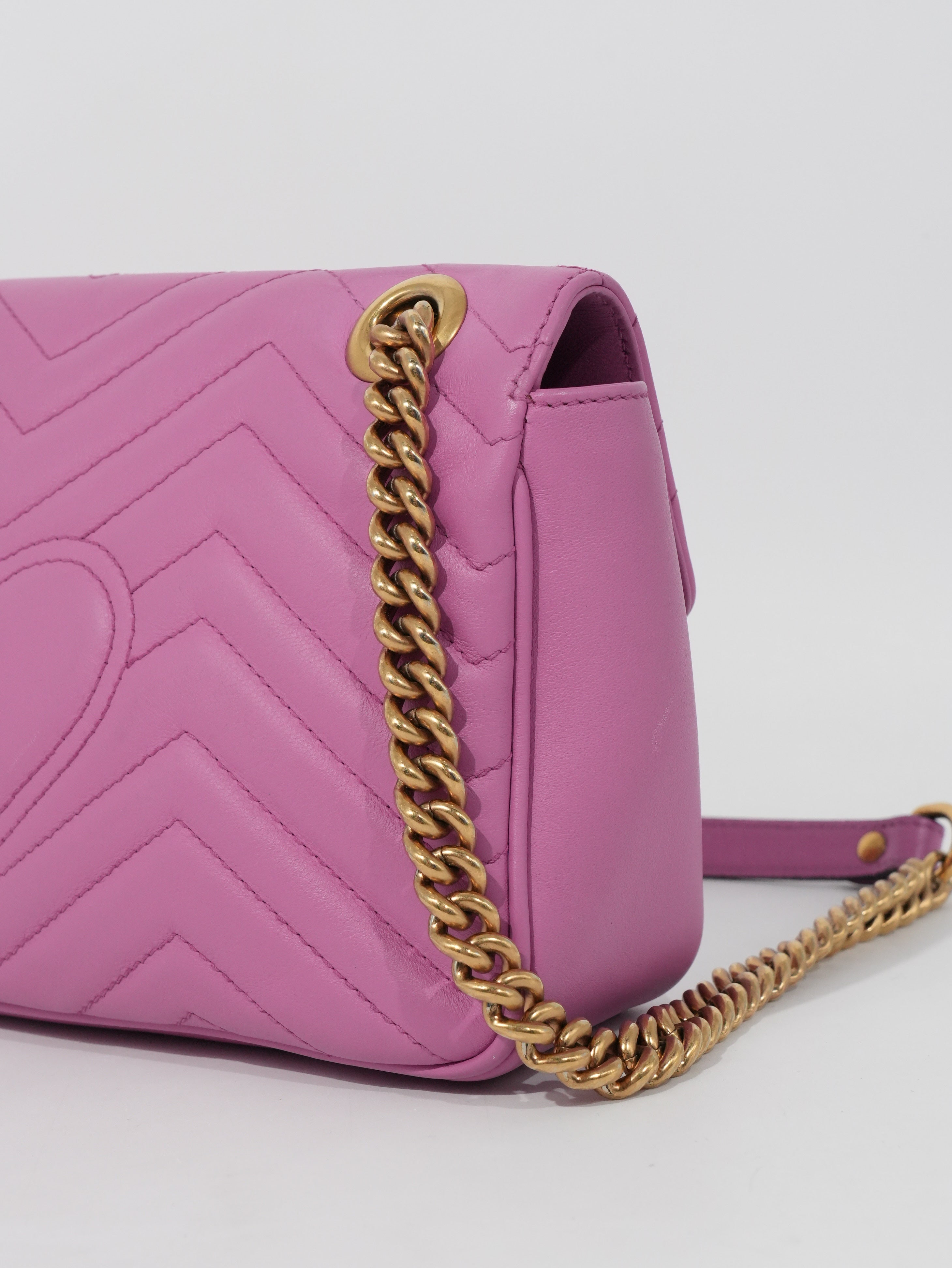 Gucci Marmont Media in Pelle Matelassé