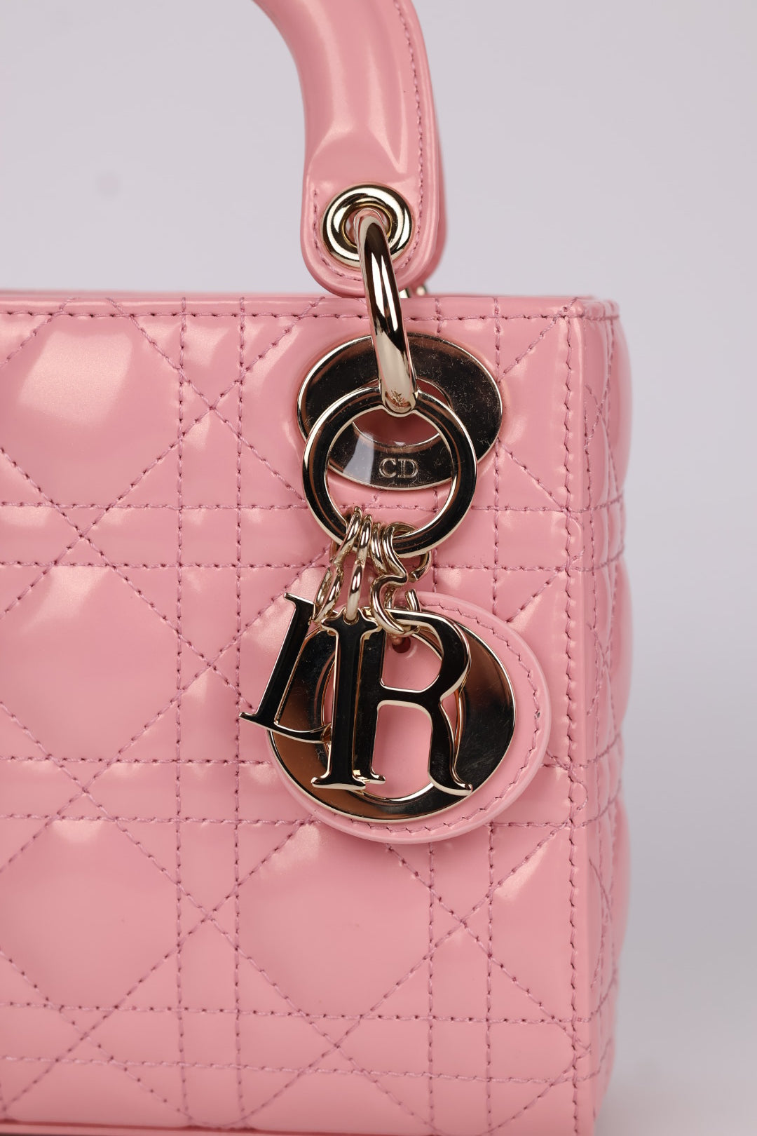 Lady Dior Mini in Pelle Rosa