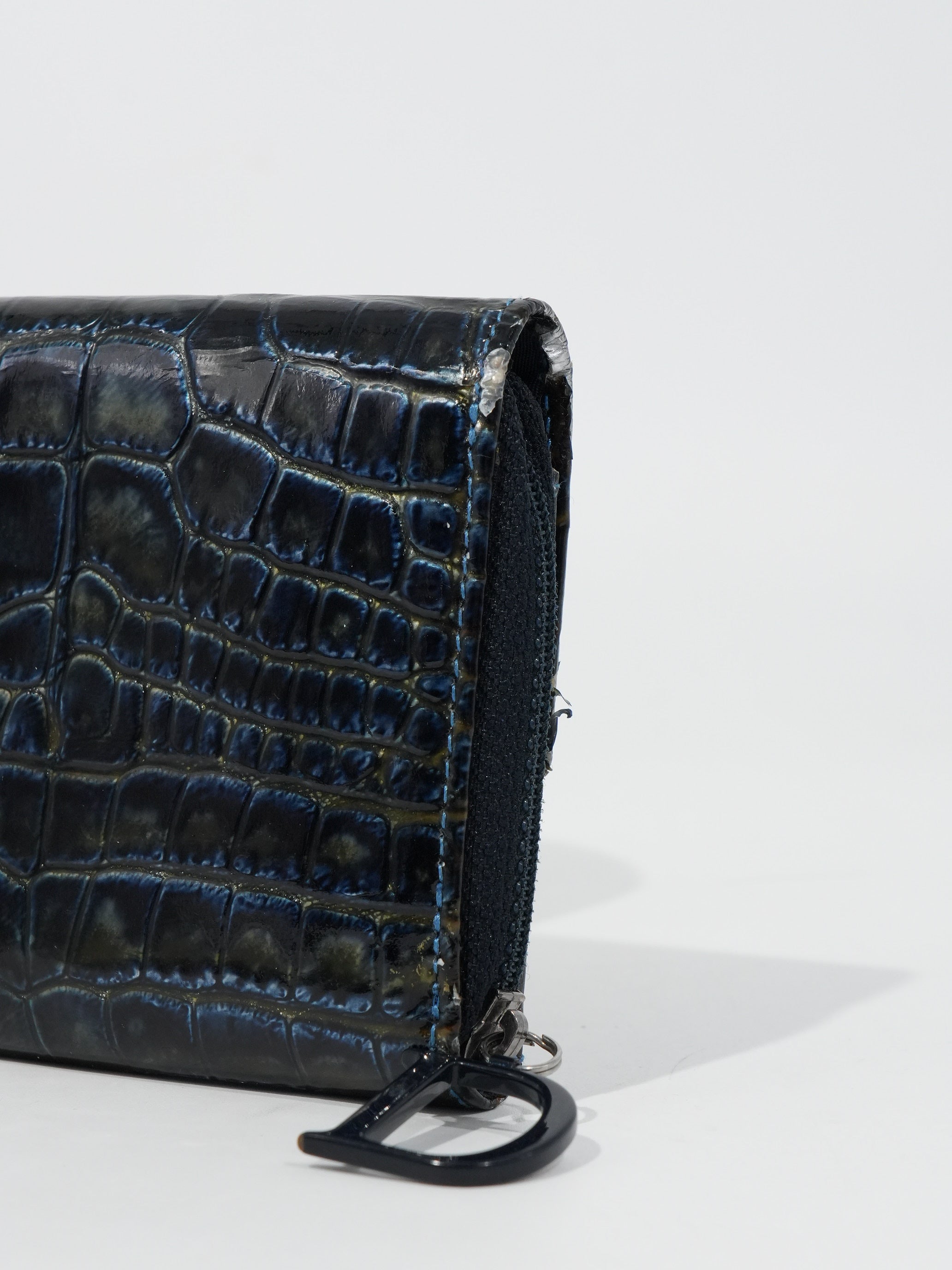 Dior Portafoglio Saddle Coccodrillo Vintage