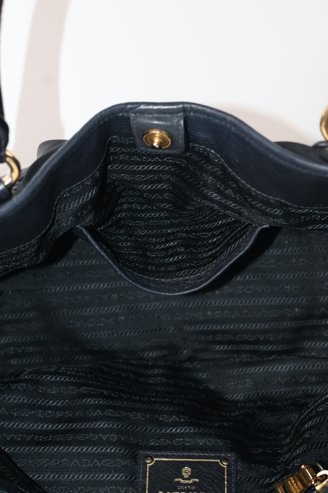 Prada Tote a spalla Nylon e Pelle