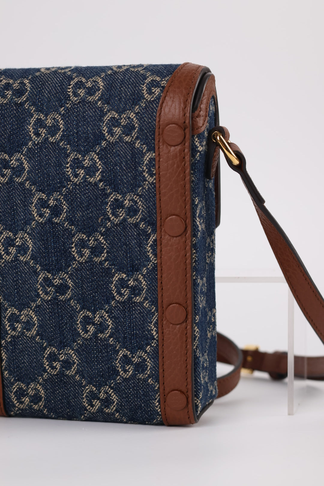 Gucci Porta Cellulare Horsebit GG Denim