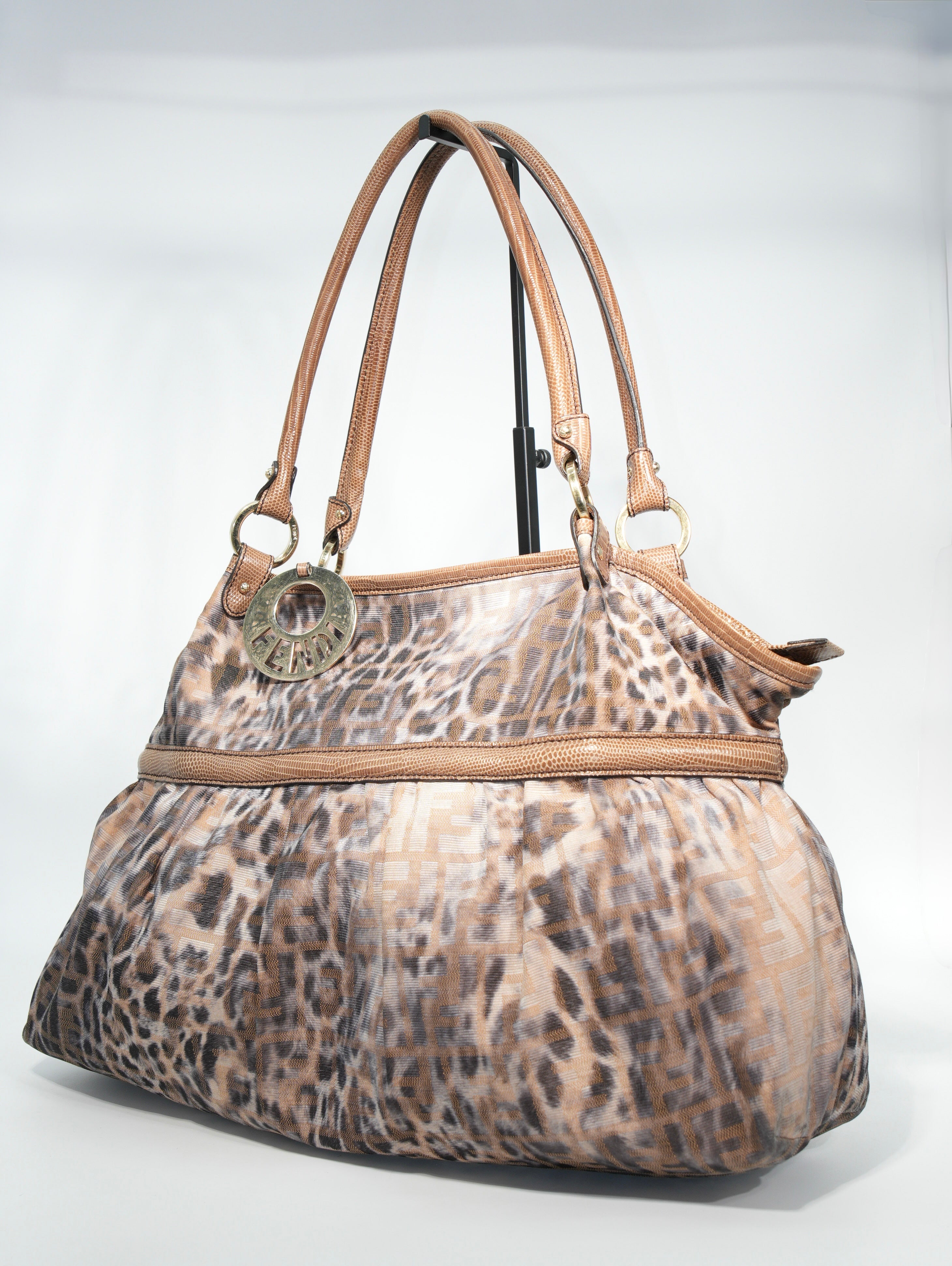 Fendi Tote Chef Leopard