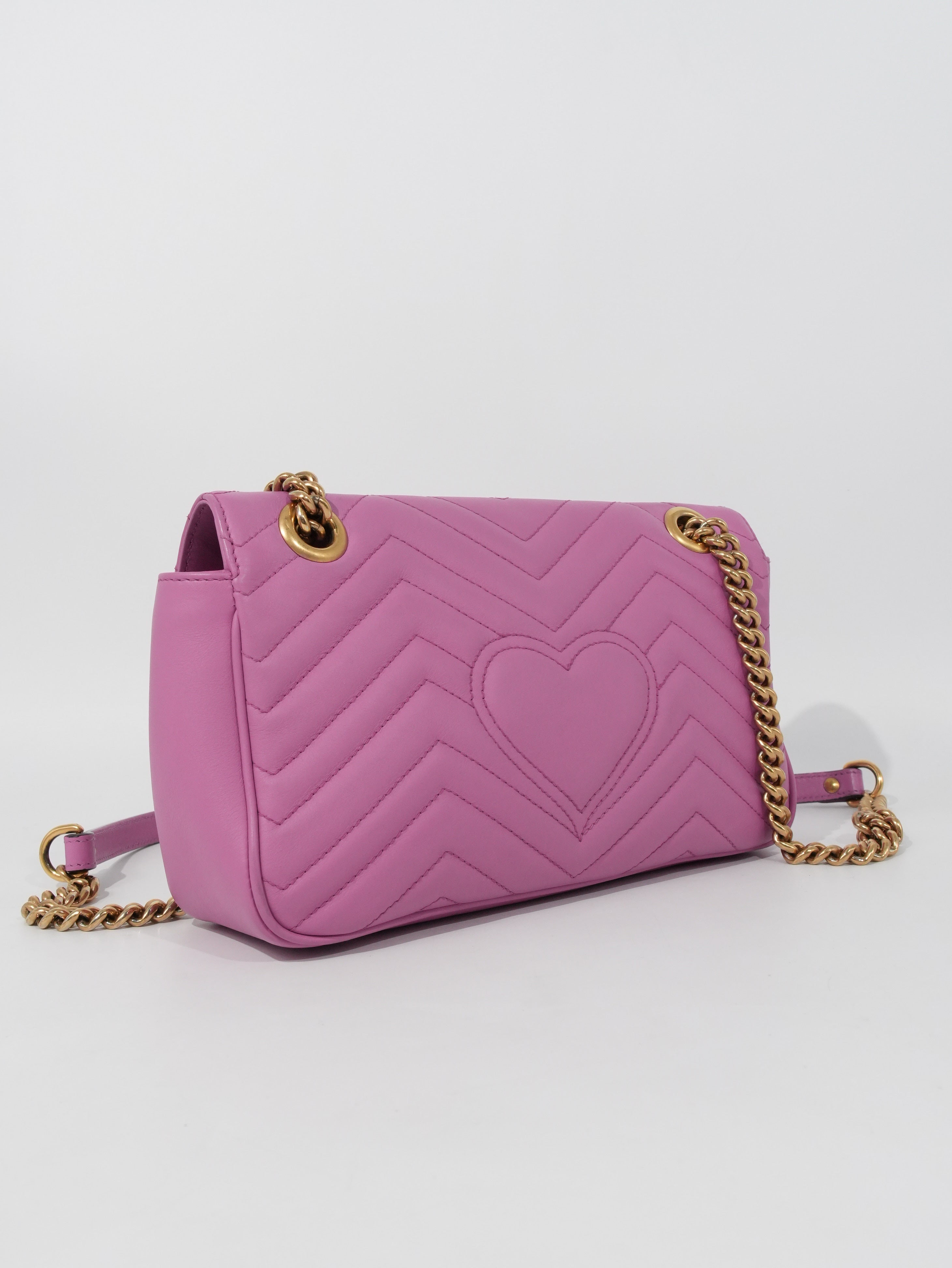 Gucci Marmont Media in Pelle Matelassé