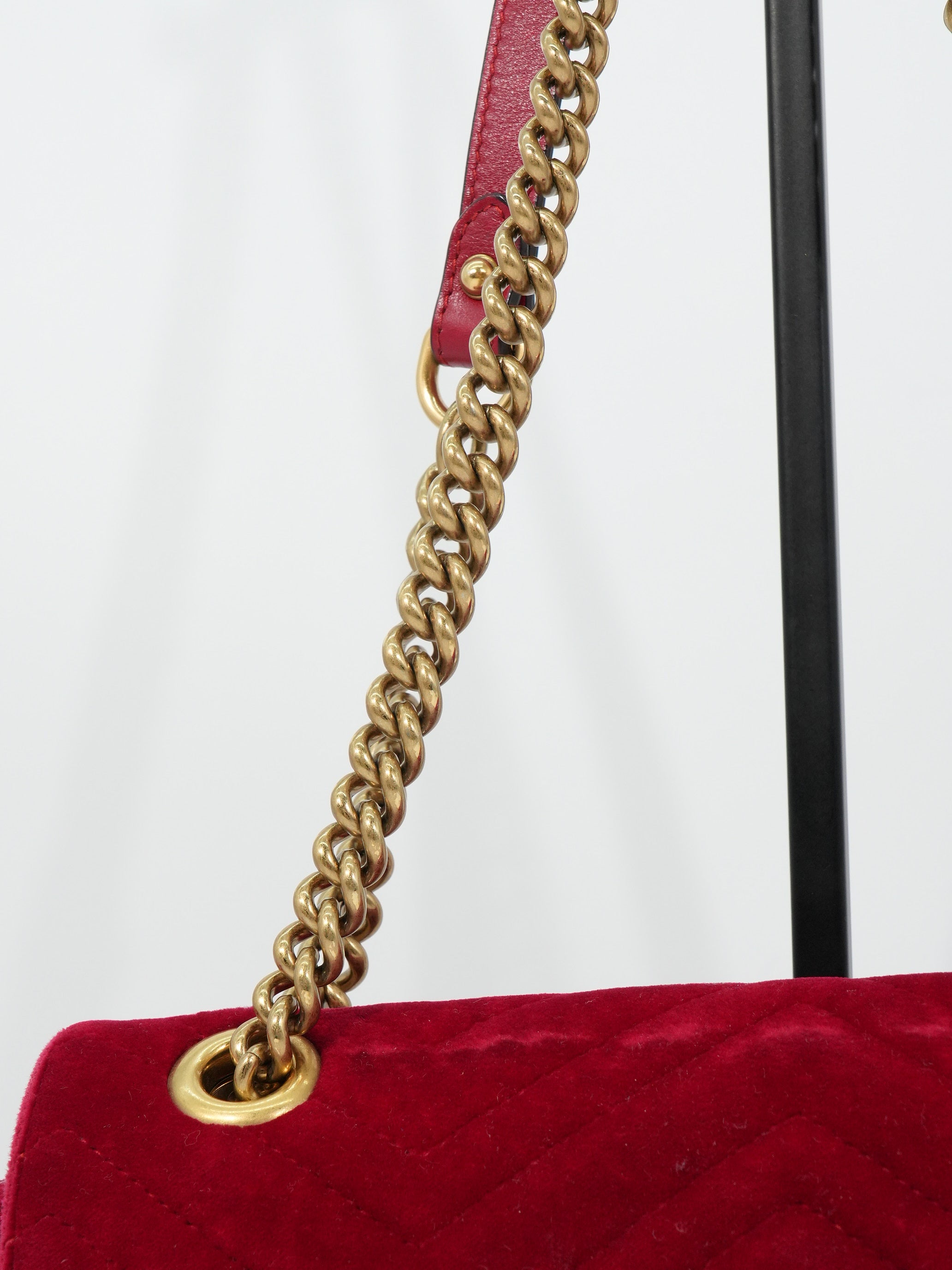 Gucci Marmont Media Velvet Matelassé