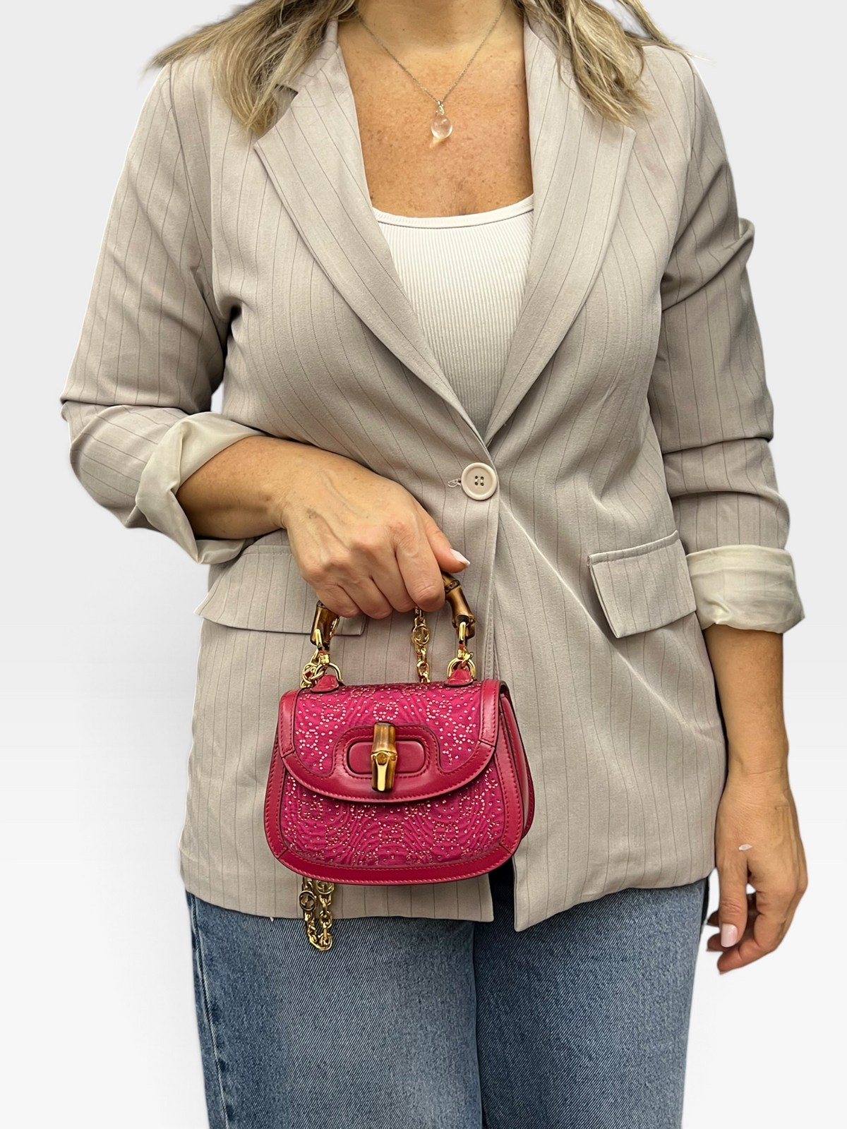 Gucci Mini Bamboo Crystal