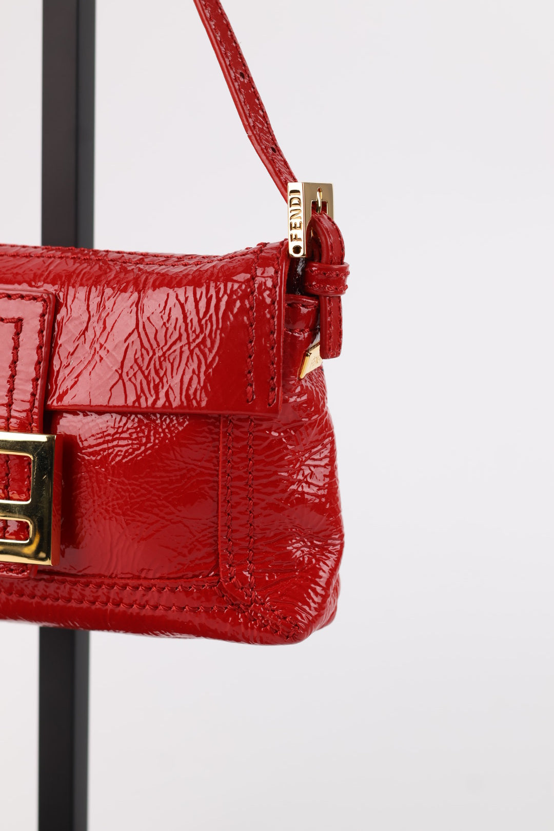 Fendi Mini Baguette in Vernice