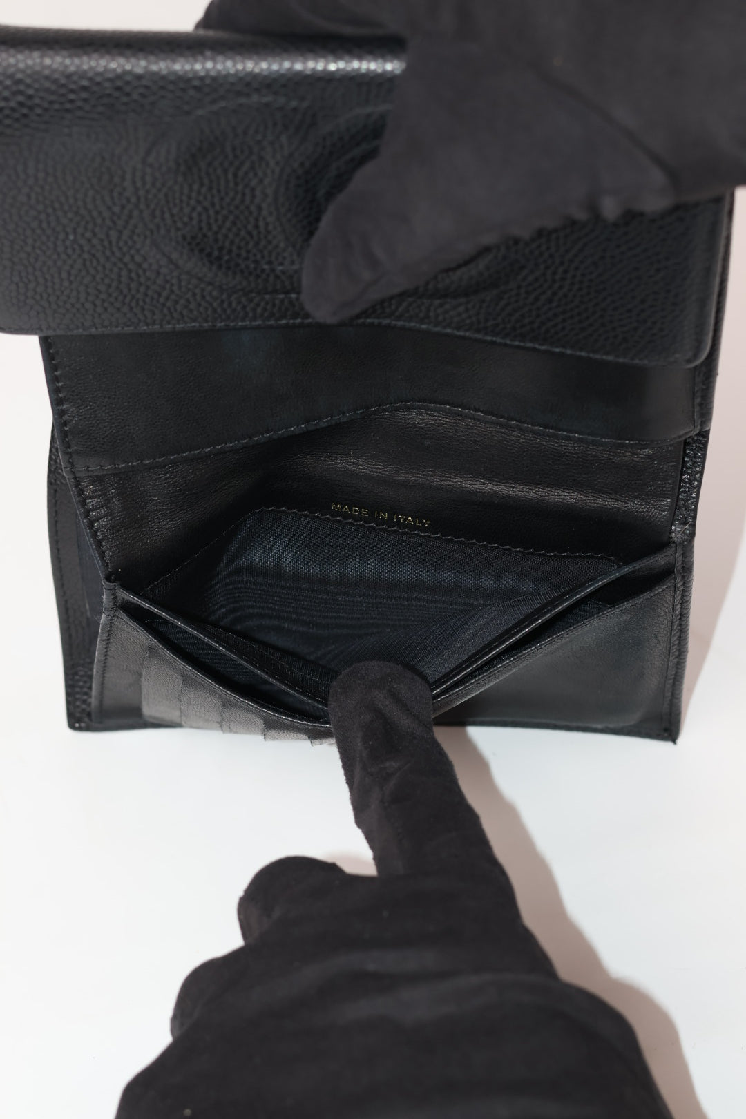 Chanel Portafoglio compatto Caviar
