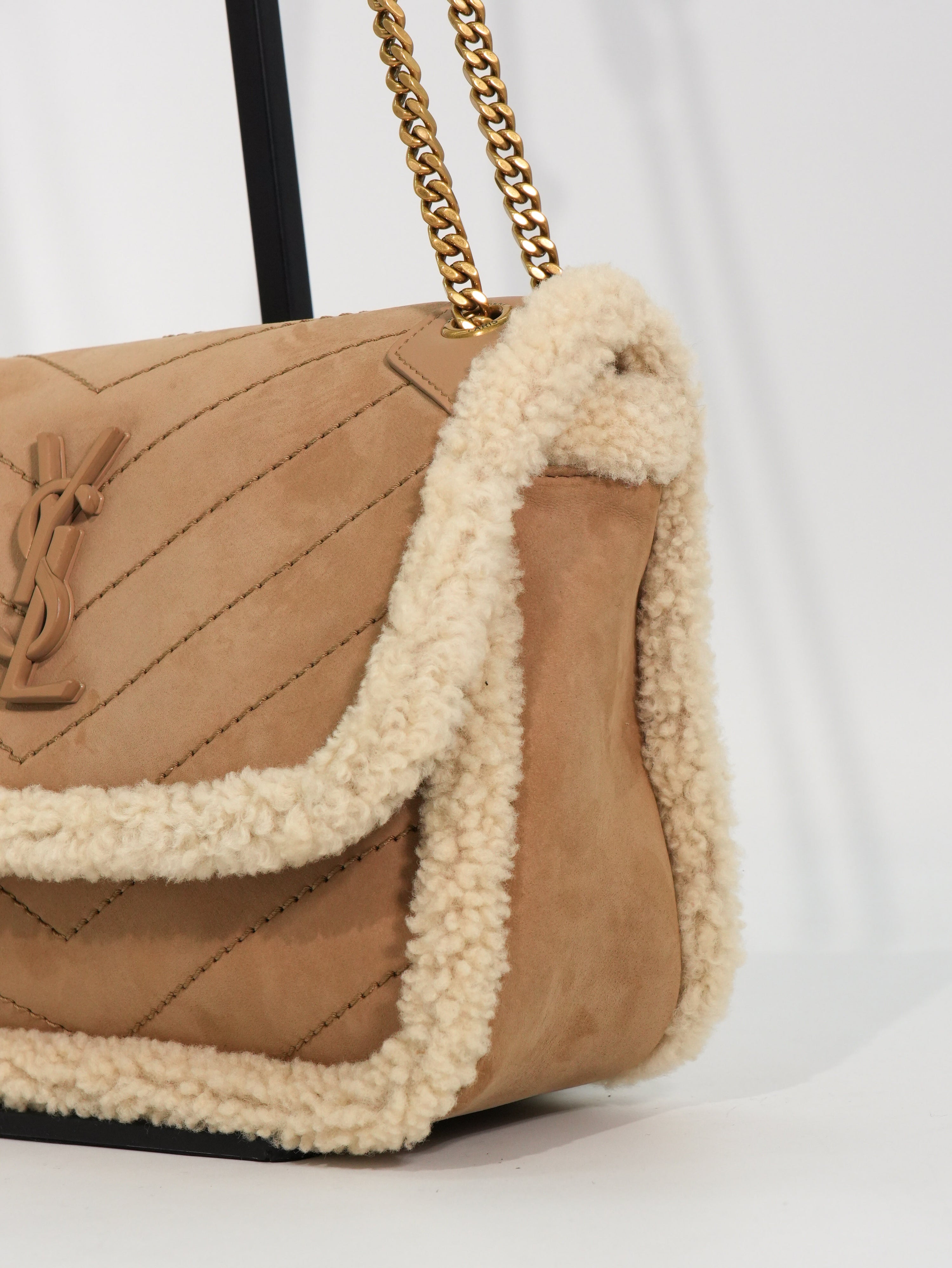 Saint Laurent Niki Baby Shearling