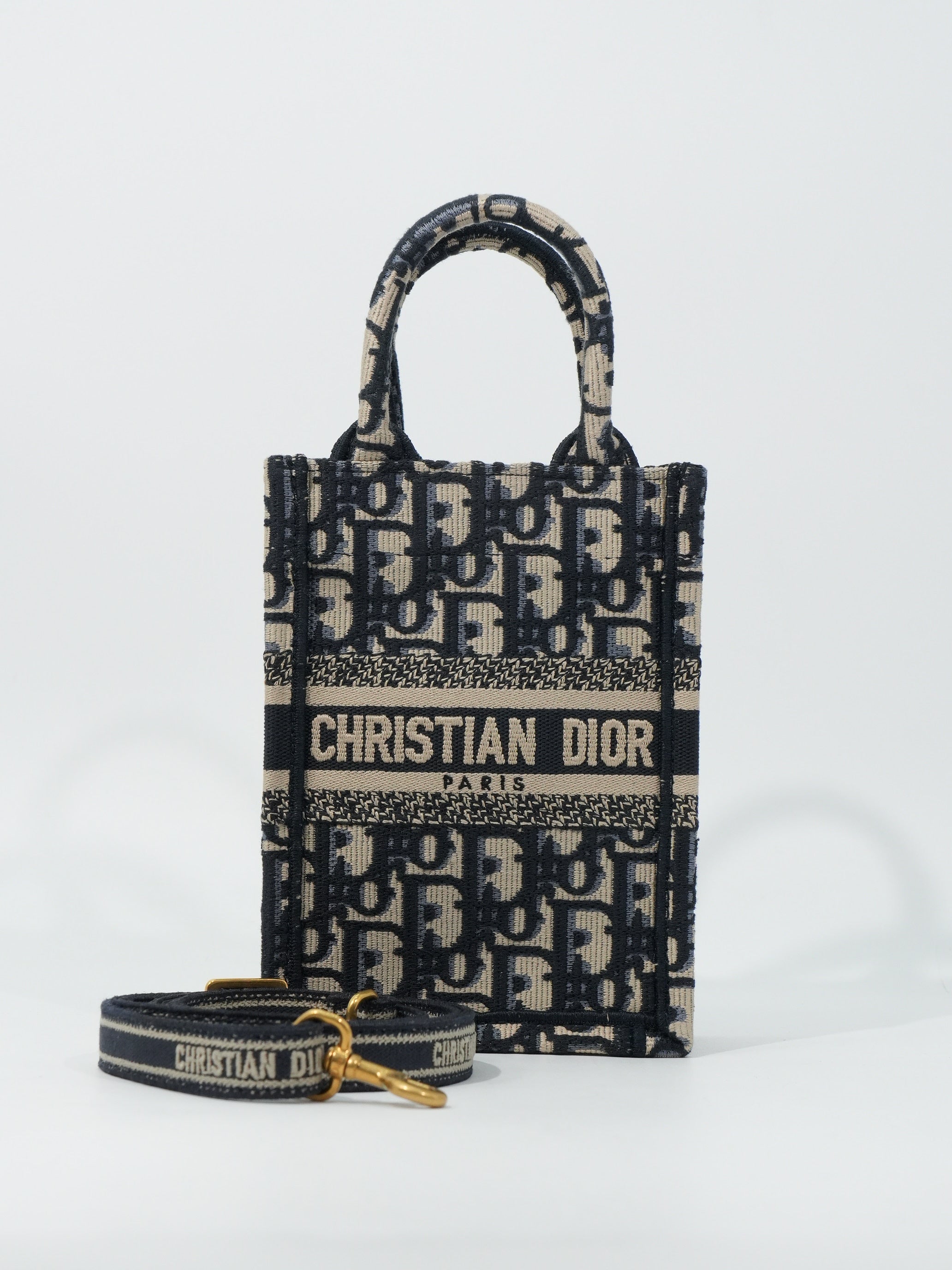 Dior Mini Book Tote in Jacquard Oblique